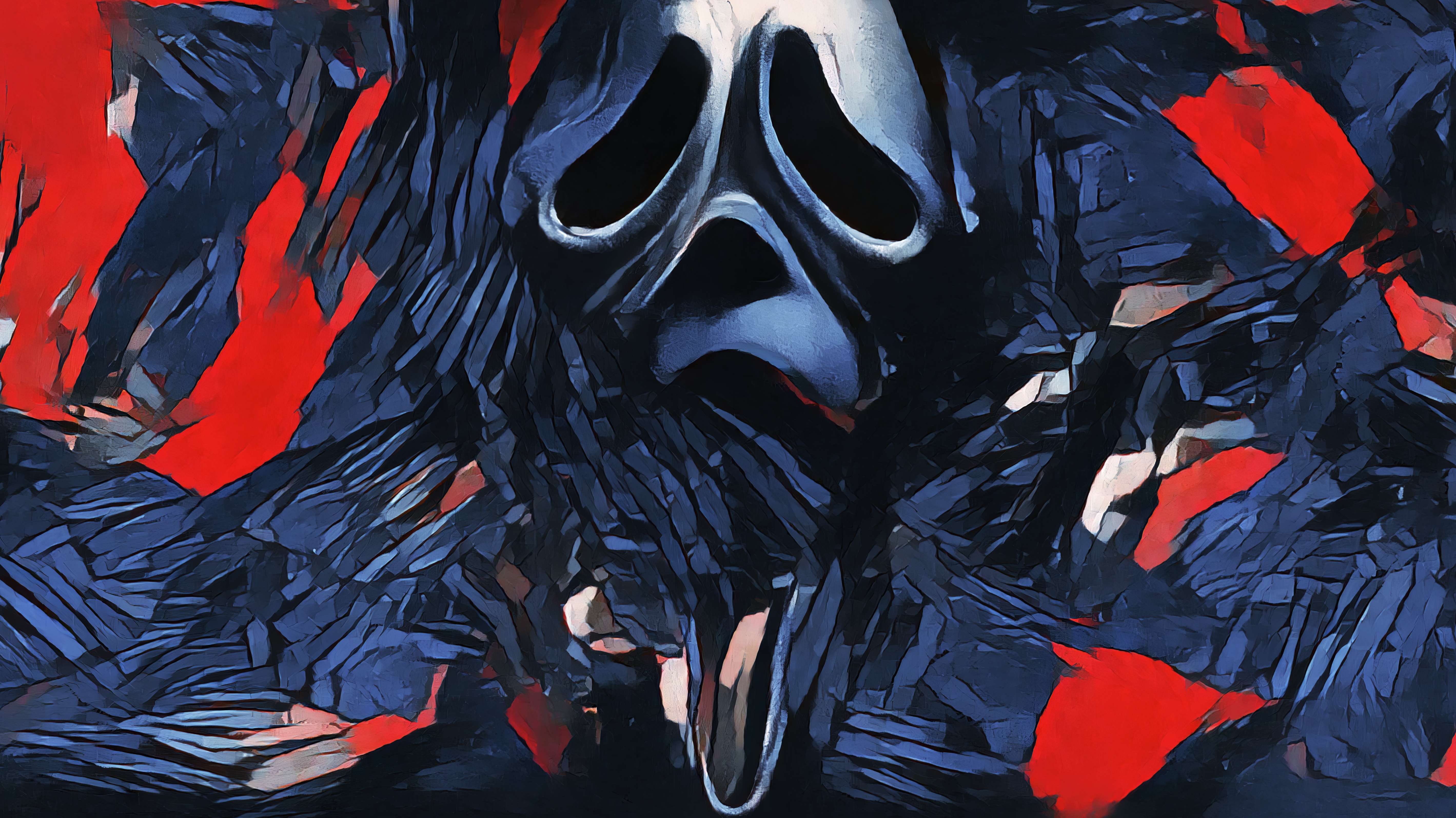 4K Scream Ghostface Mask Horror Movie HD Wallpaper
