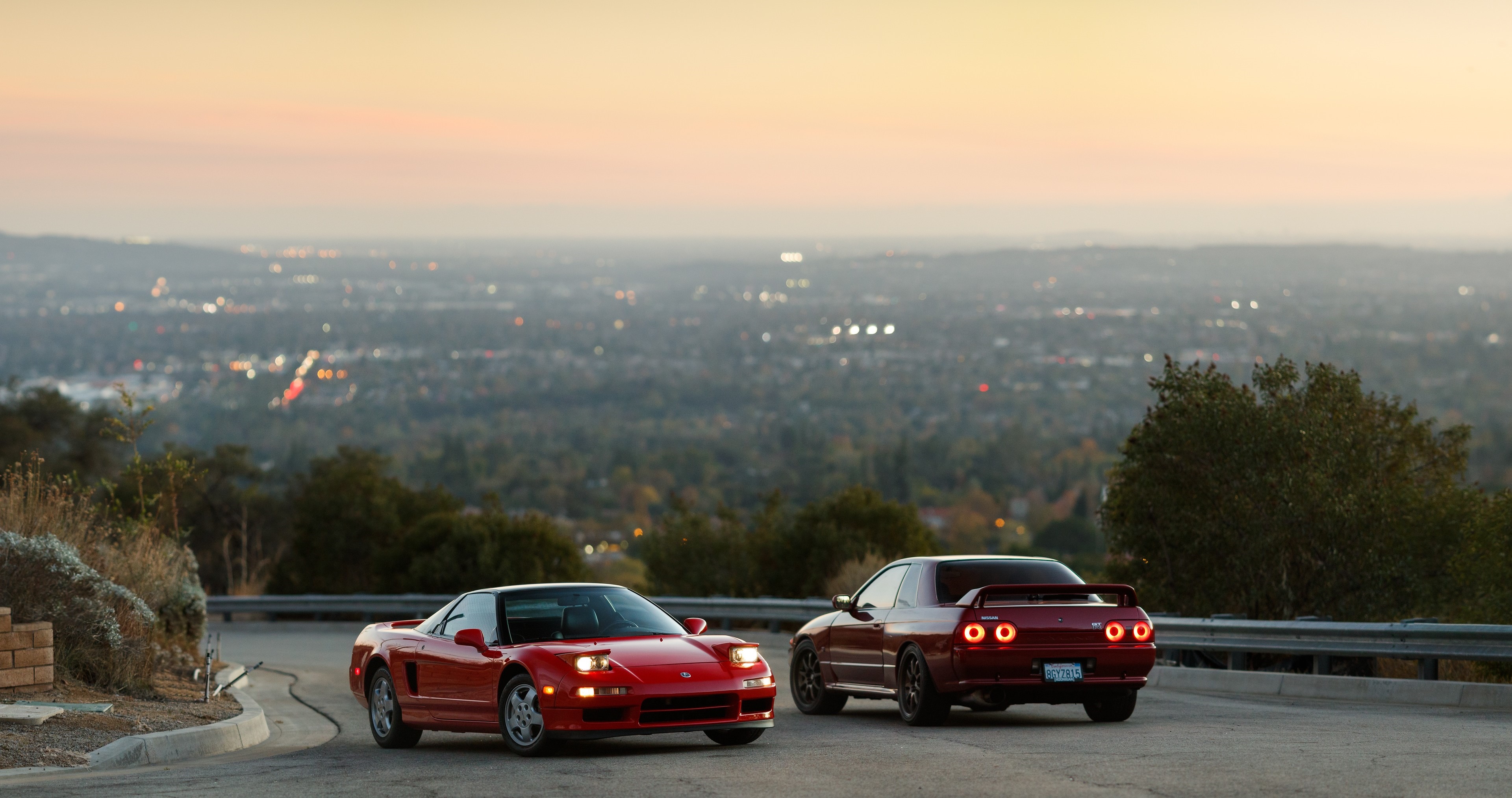 4K Honda NSX and Nissan Skyline R32 HD Wallpaper