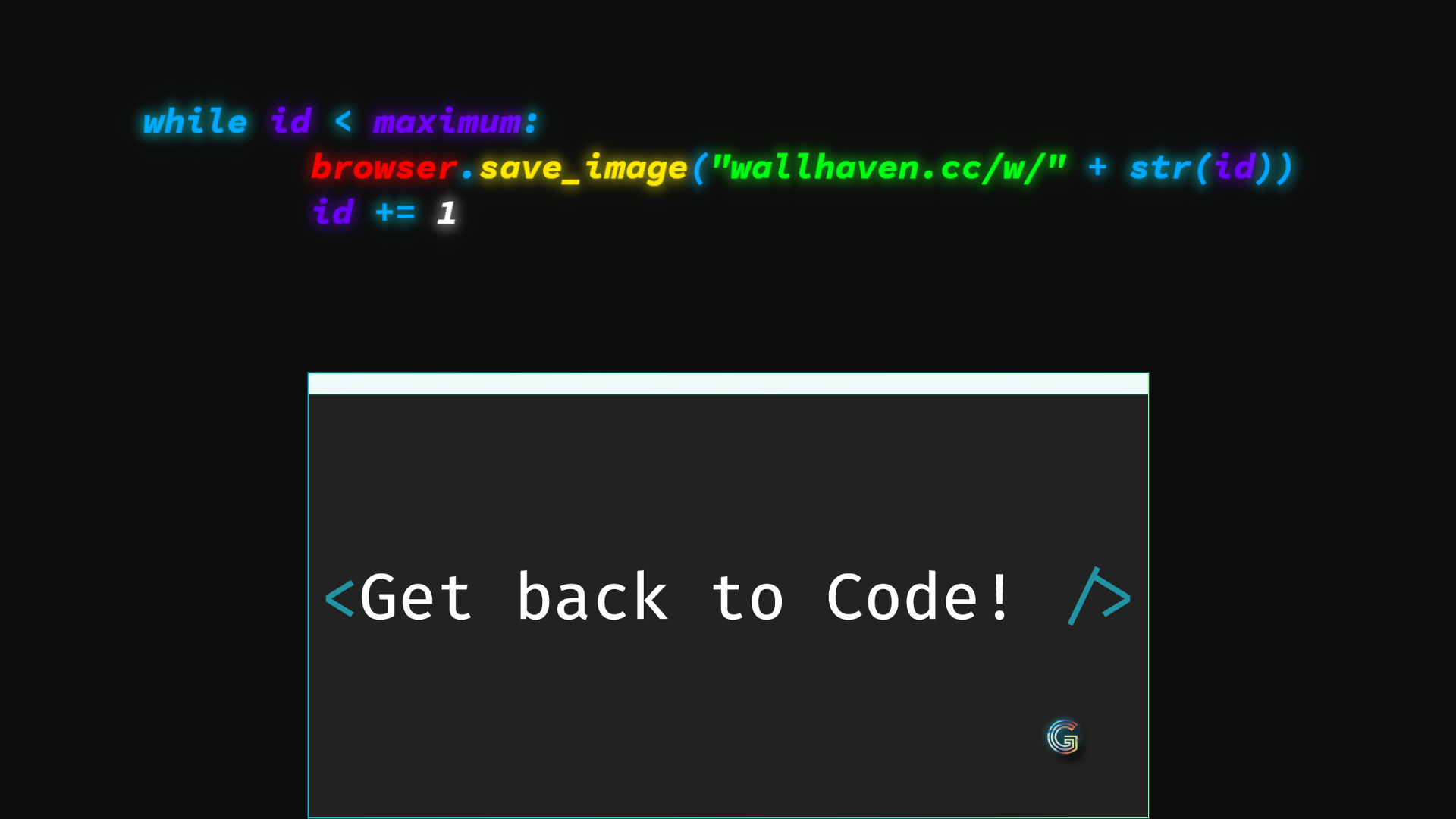 Programming code on a black background HD Wallpaper