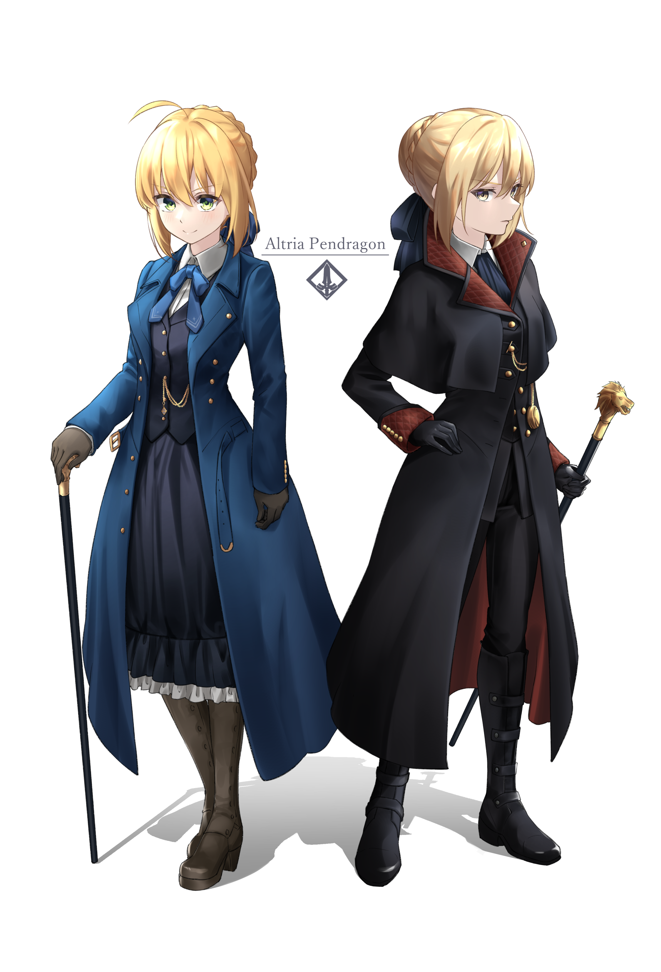 Artoria Pendragon and Saber Alter from Fate/Stay Night HD Phone Wallpaper