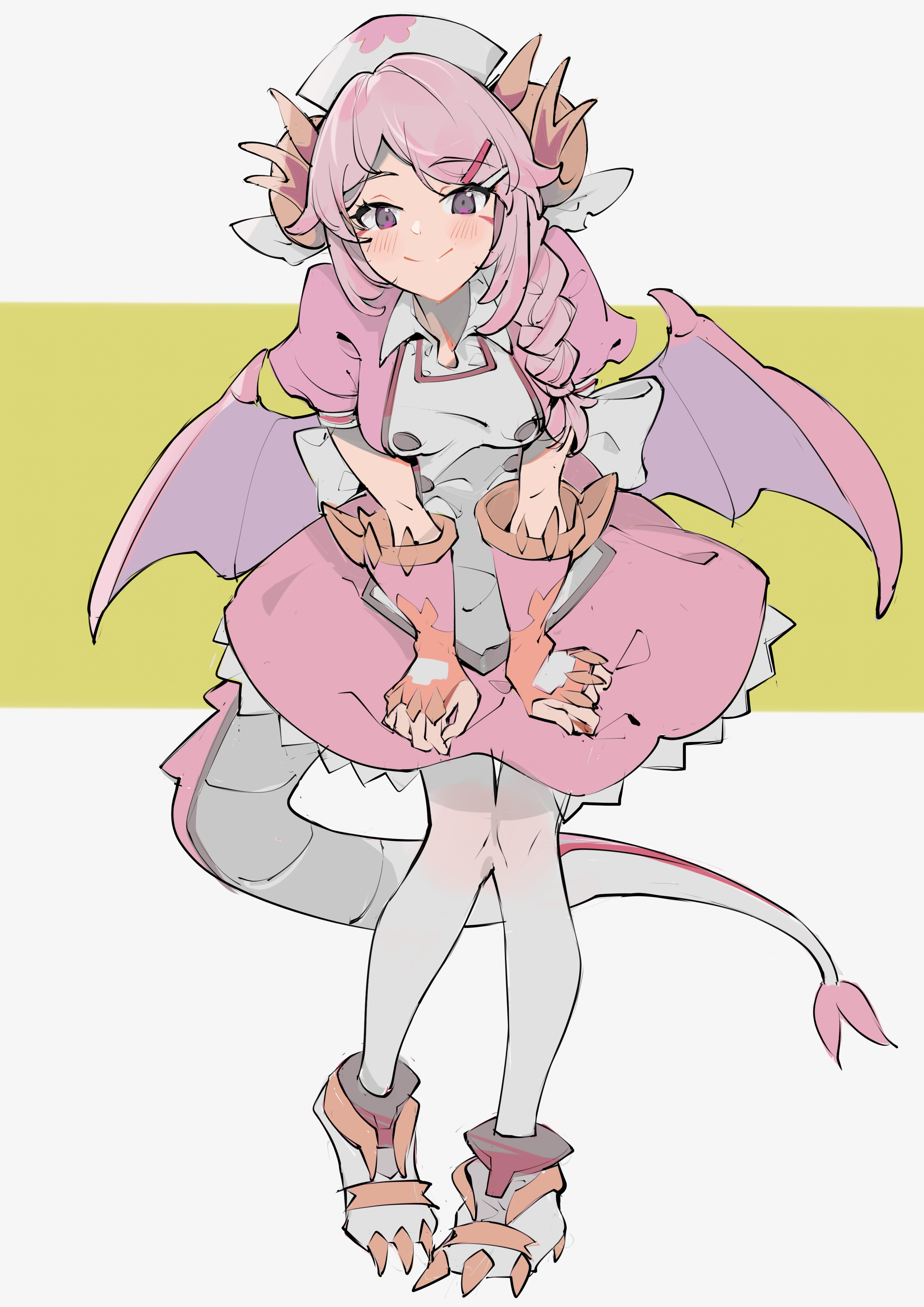 Nurse Dragonmaid fan art from Yu-Gi-Oh! HD Phone Wallpaper