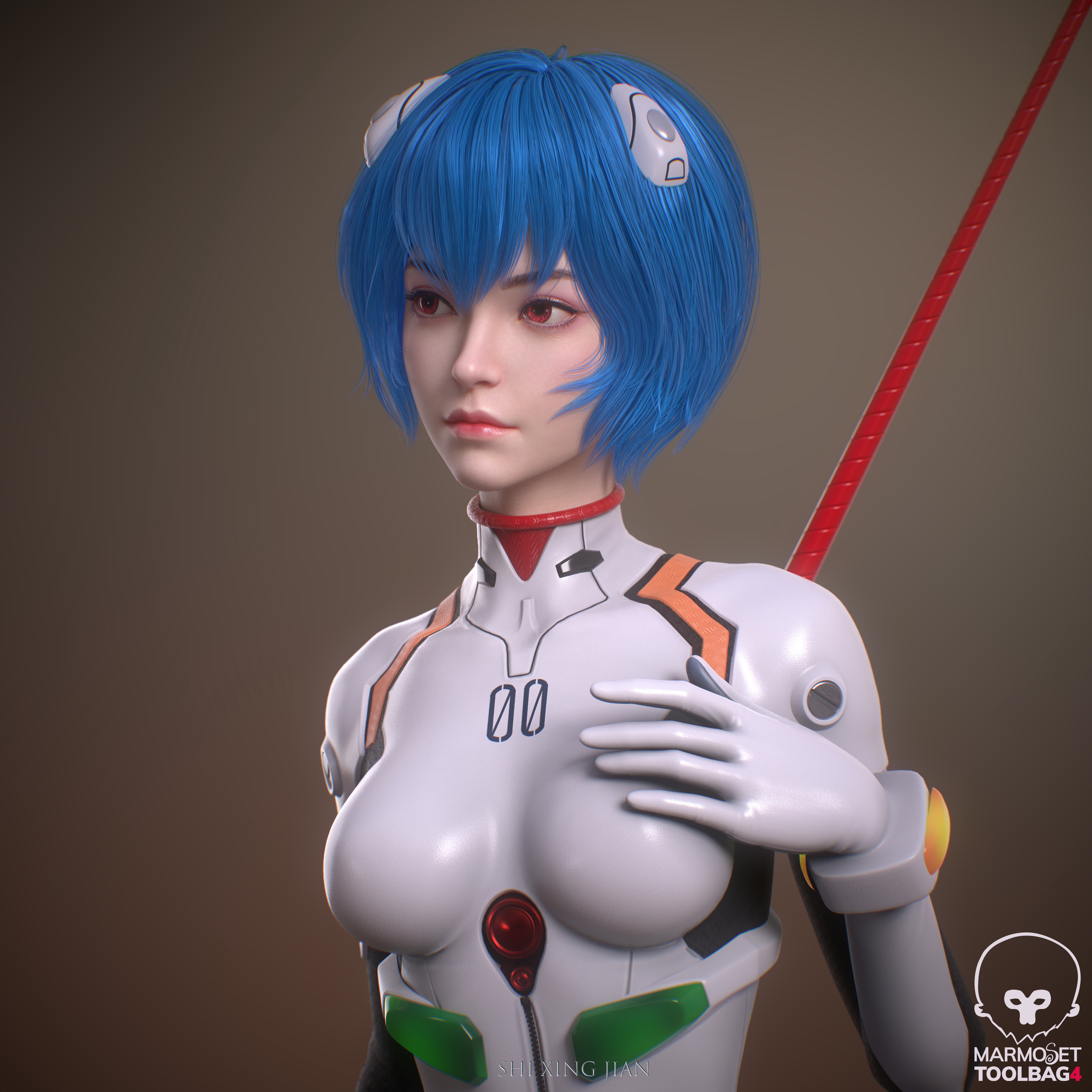 Ayanami Rei from Neon Genesis Evangelion 4K HD Wallpaper