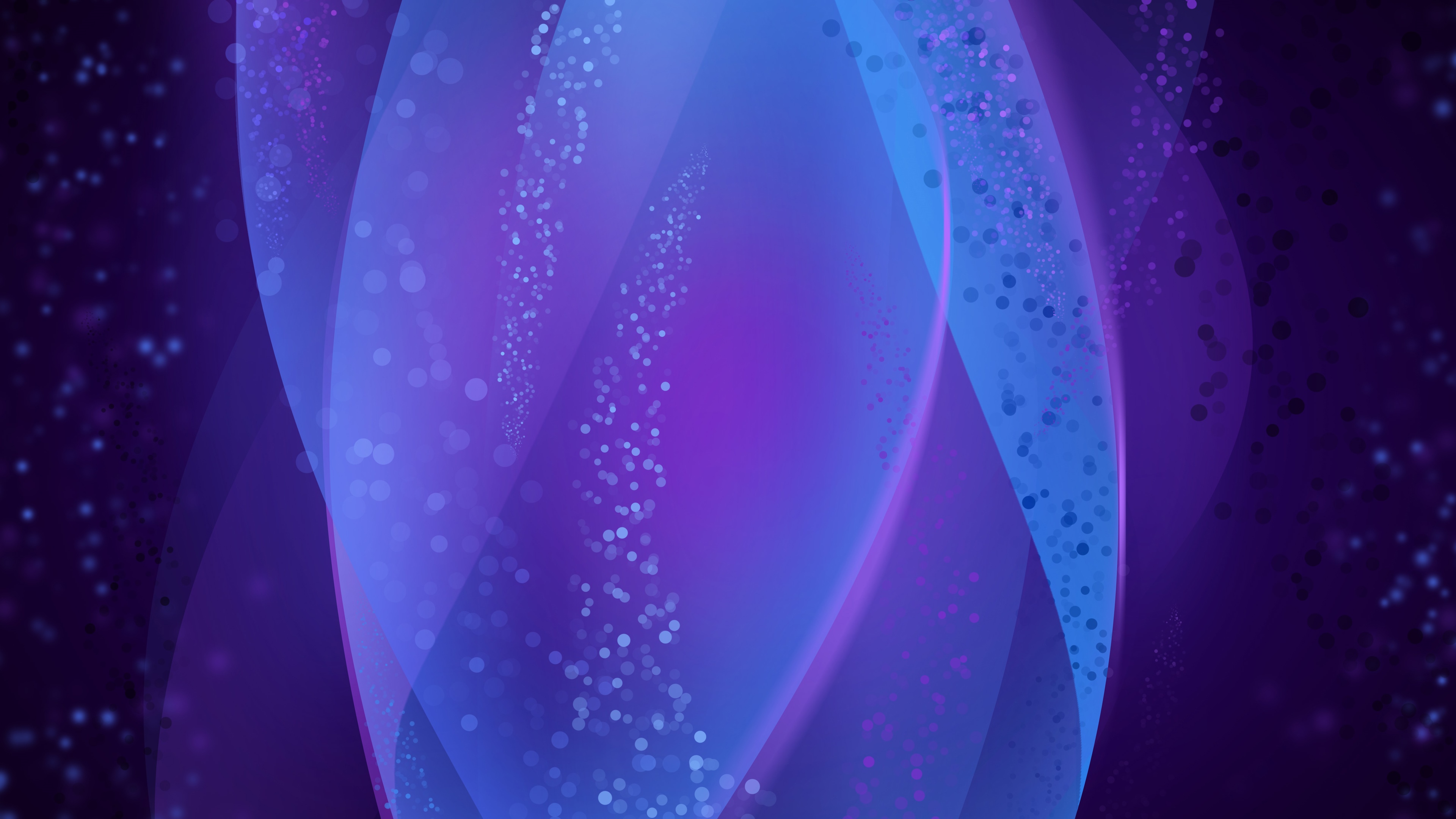 Abstract Purple and Blue Swirls with Bokeh HD Wallpaper