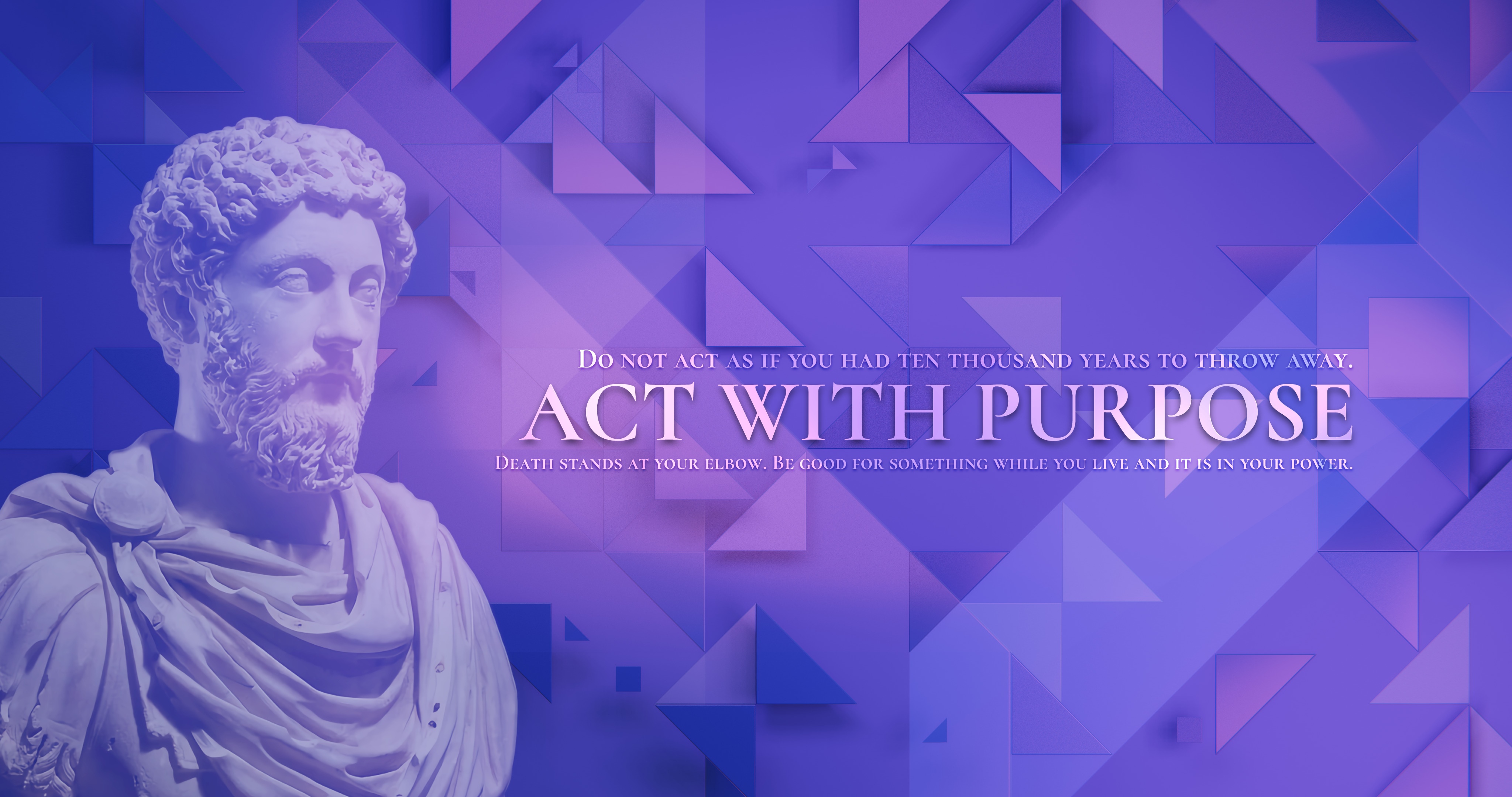 4K Stoicism Quote by Marcus Aurelius HD Wallpaper