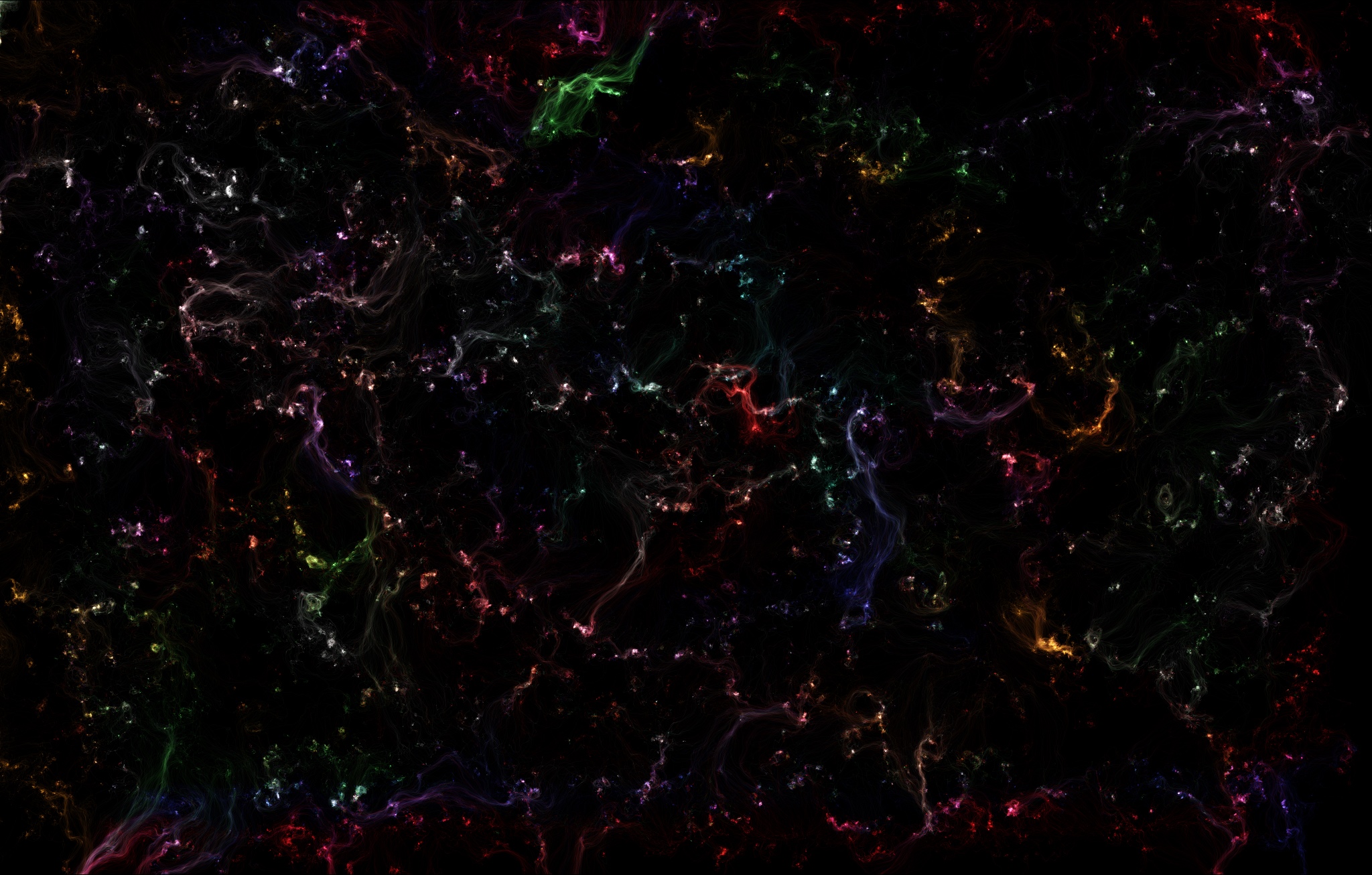 Colorful galaxy with swirling nebulae and stars HD Wallpaper