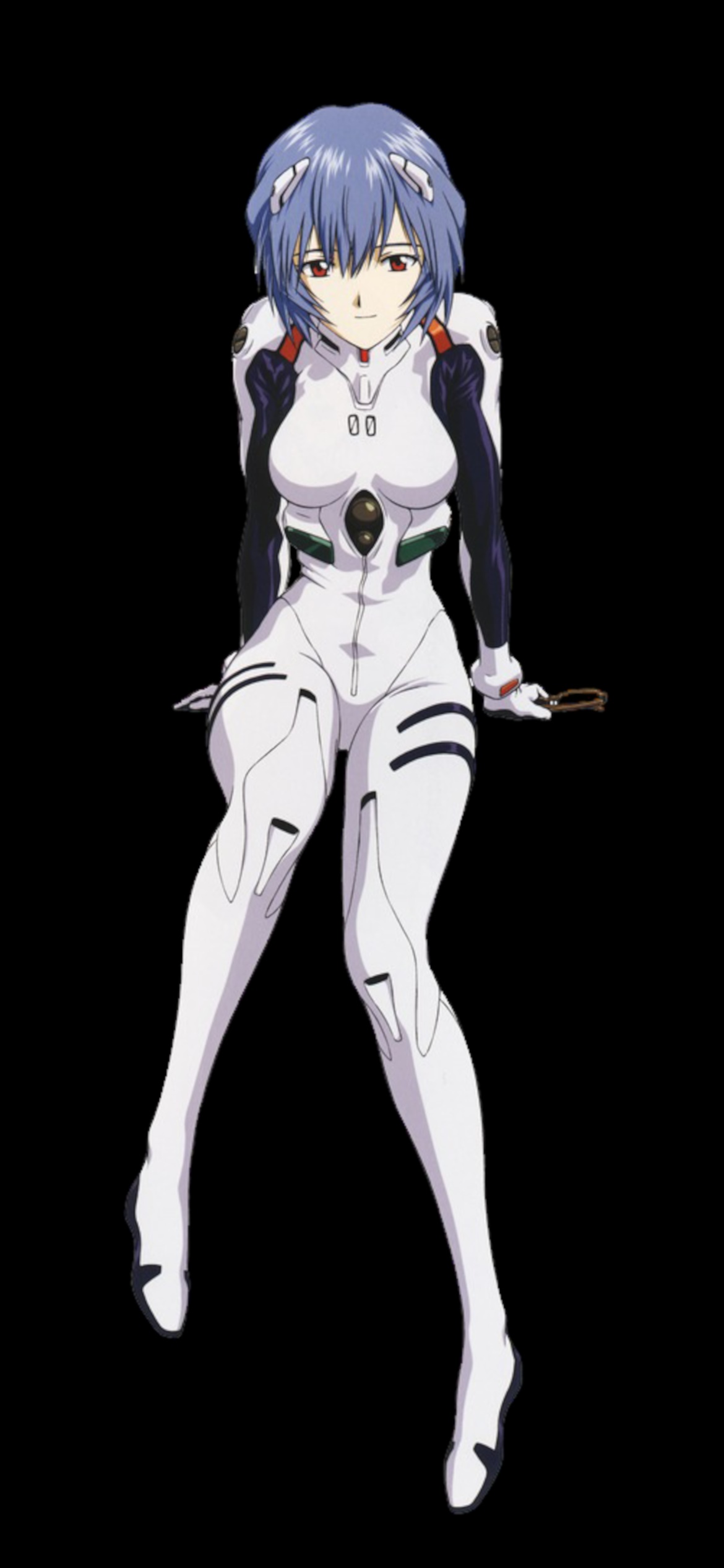 Rei Ayanami in a white plugsuit HD Phone Wallpaper