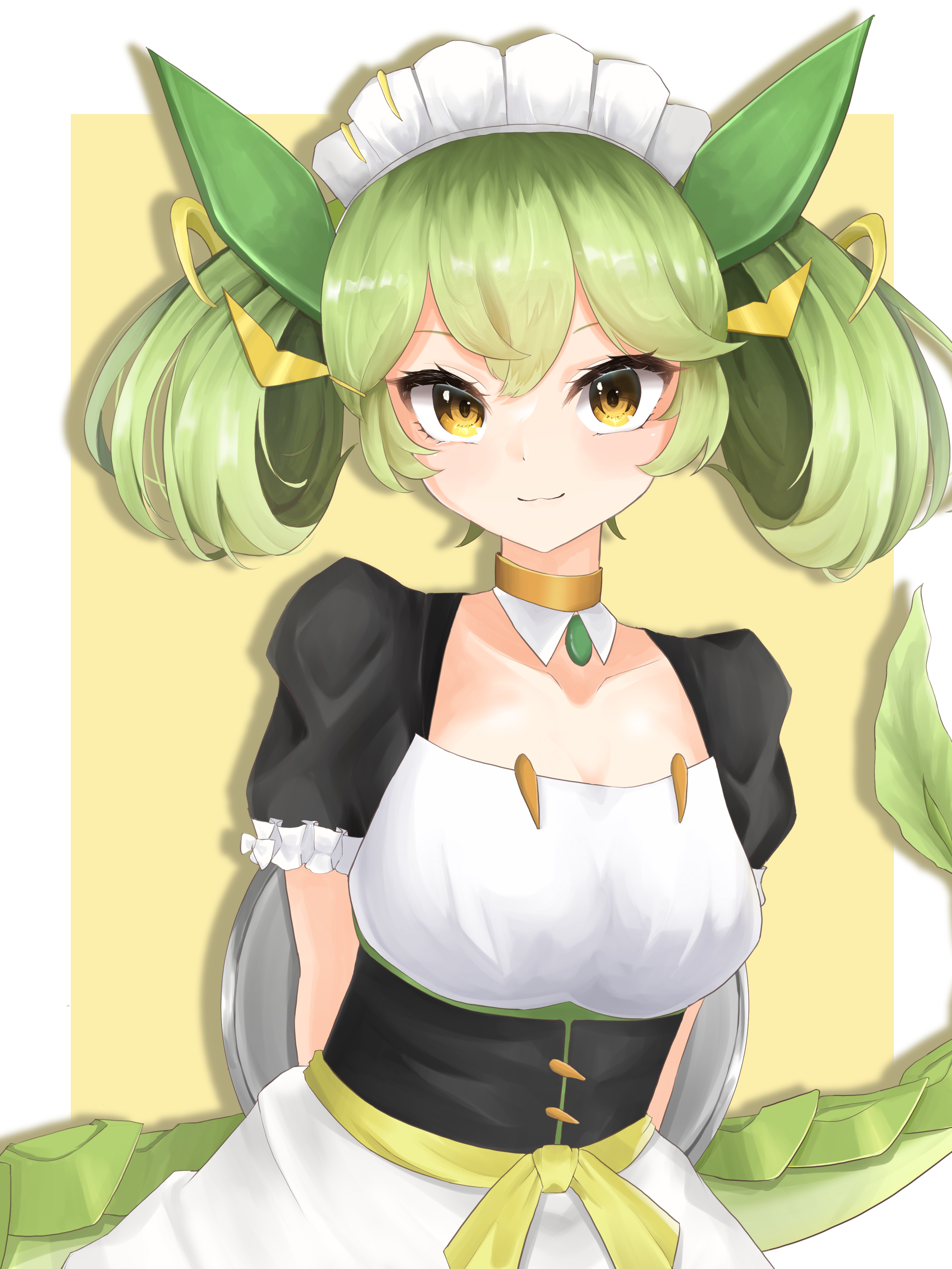 Parlor Dragonmaid from Yu-Gi-Oh! fan art HD Phone Wallpaper