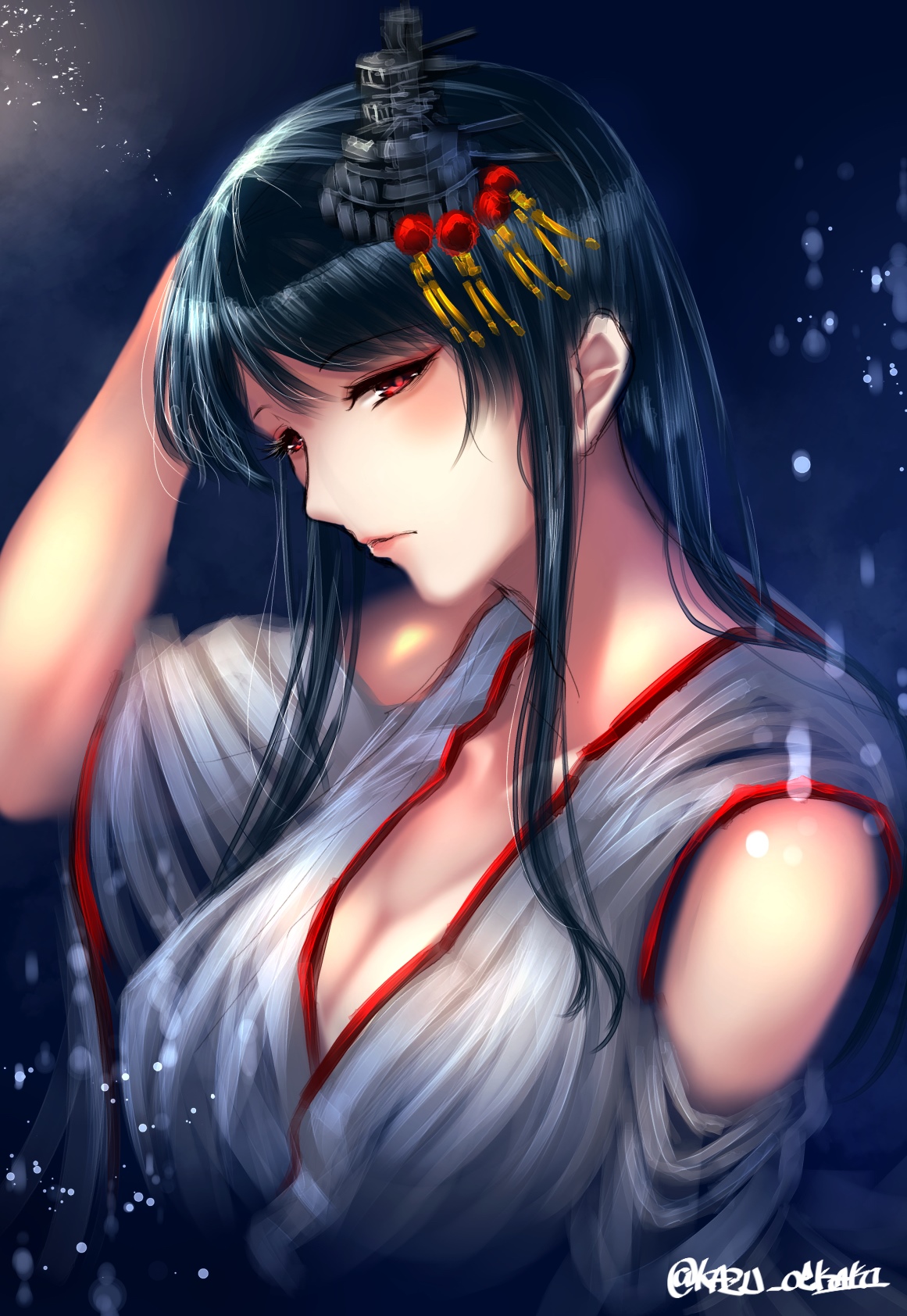 Kantai Collection fan art of Fusou HD Phone Wallpaper