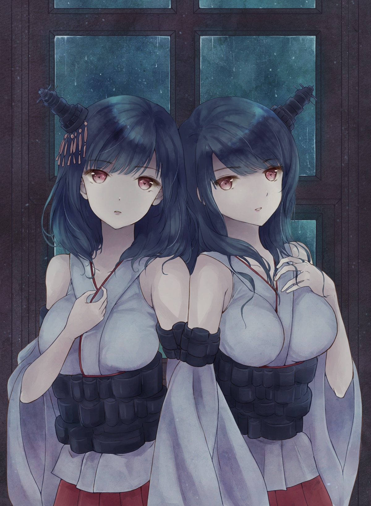 Fusou and Yamashiro from Kantai Collection fan art HD Phone Wallpaper