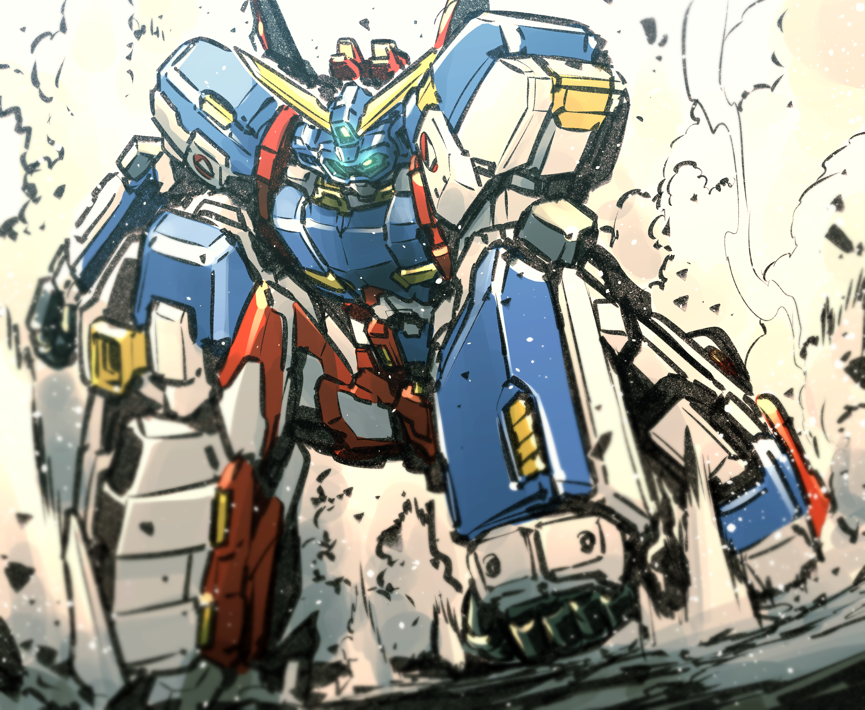 SRX Super Robot Taisen Mech Artwork HD Wallpaper