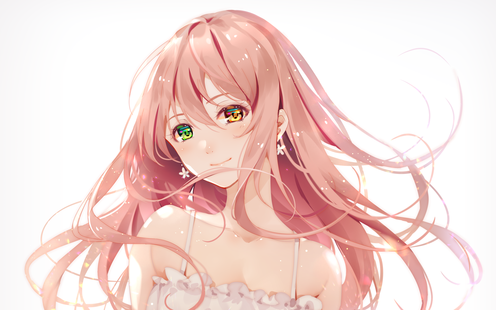 Niya with pink hair smiling HD Wallpaper