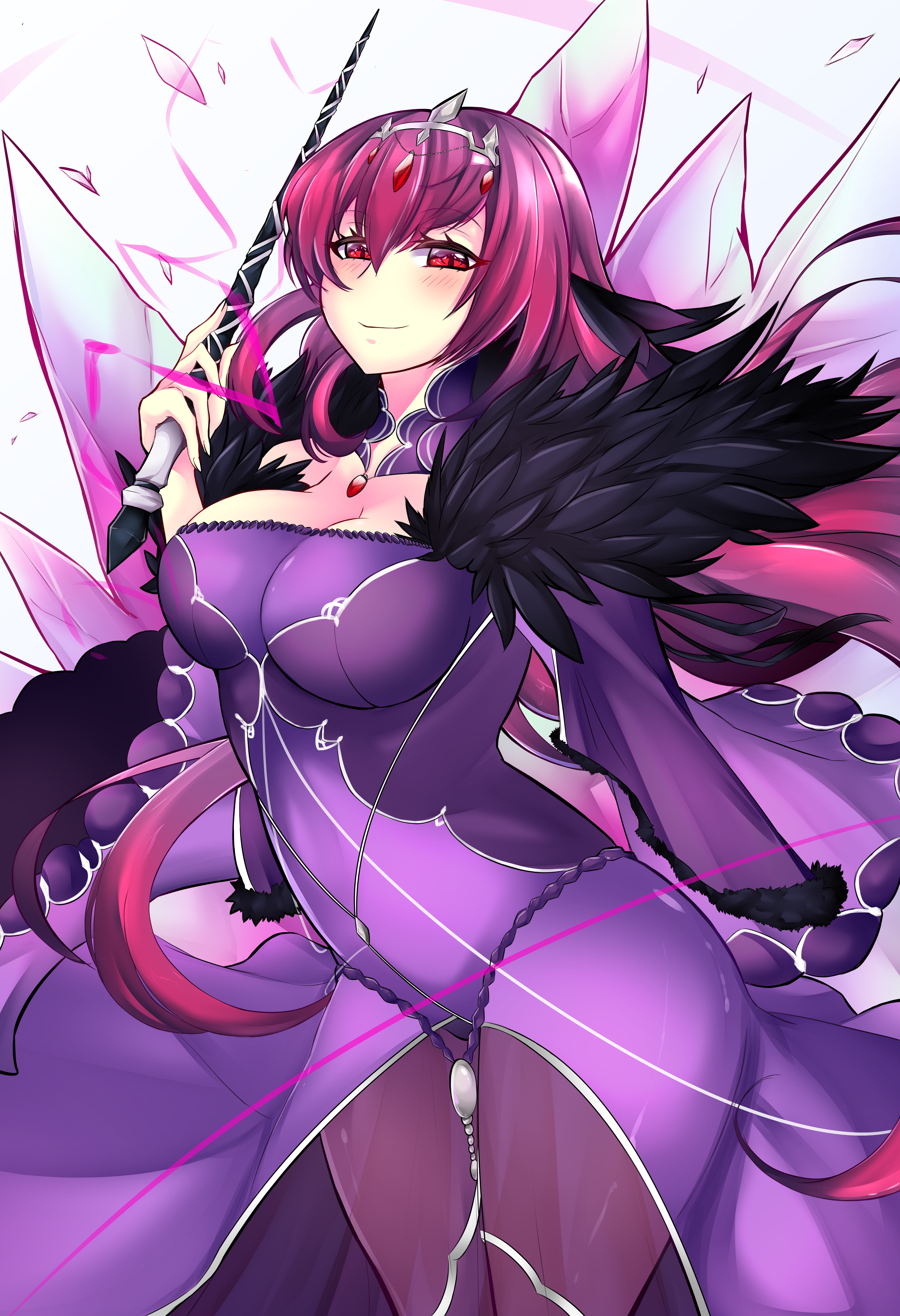 Scathach Skadi from Fate/Grand Order fan art HD Phone Wallpaper