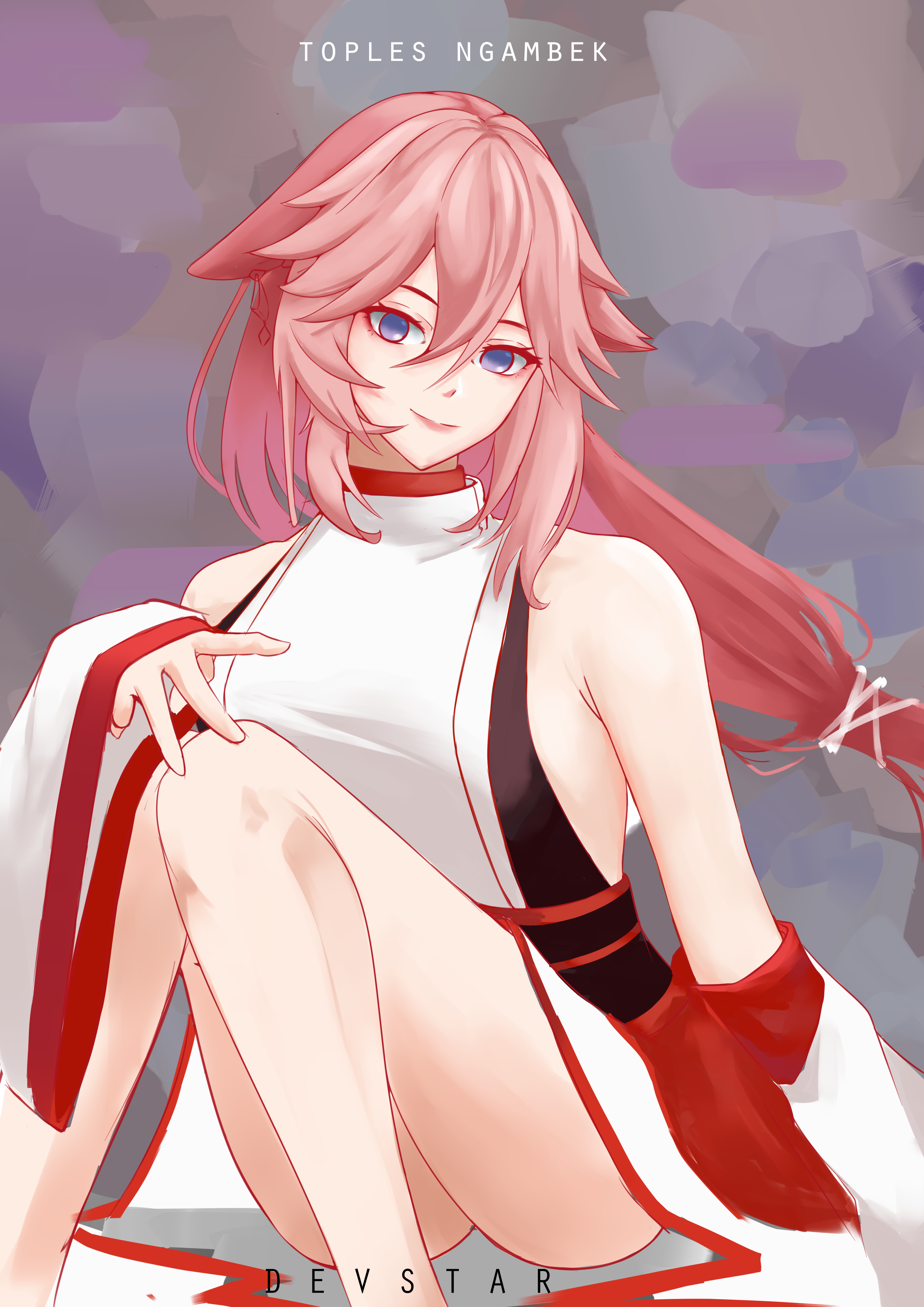 Yae Miko from Genshin Impact HD Phone Wallpaper