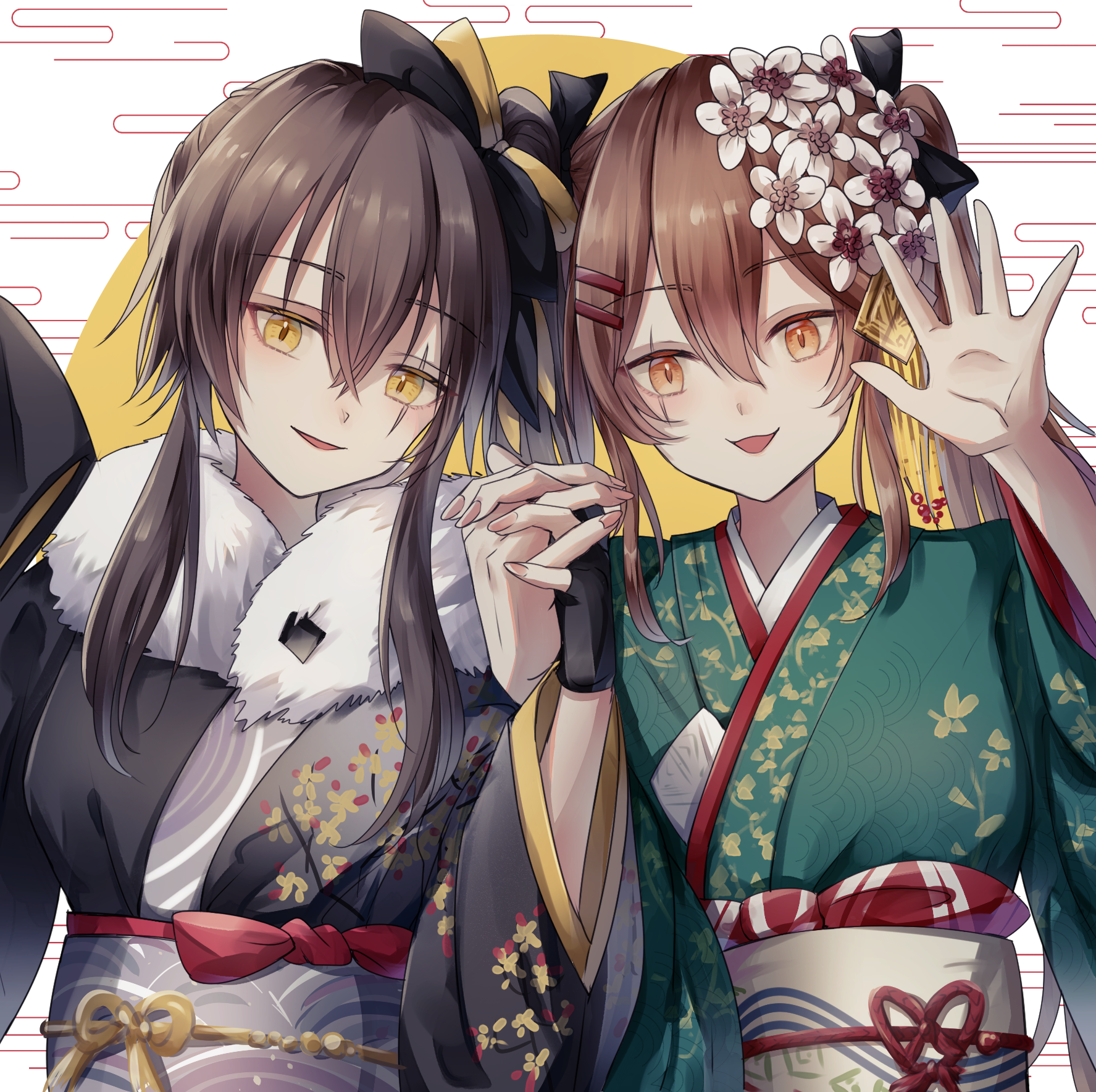 UMP45 and UMP9 in Kimonos HD Wallpaper