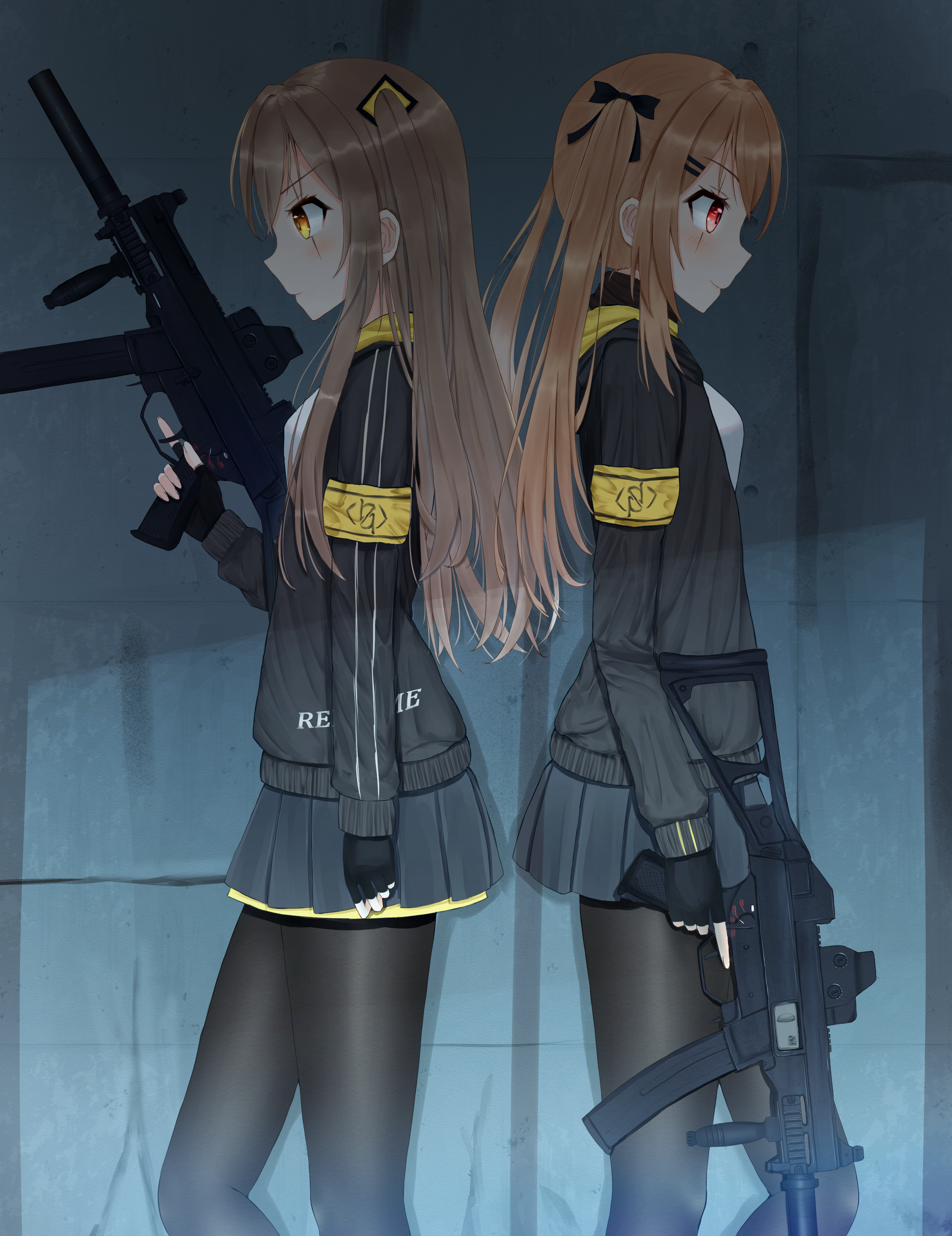 UMP9 and UMP45 from Girls Frontline HD Phone Wallpaper