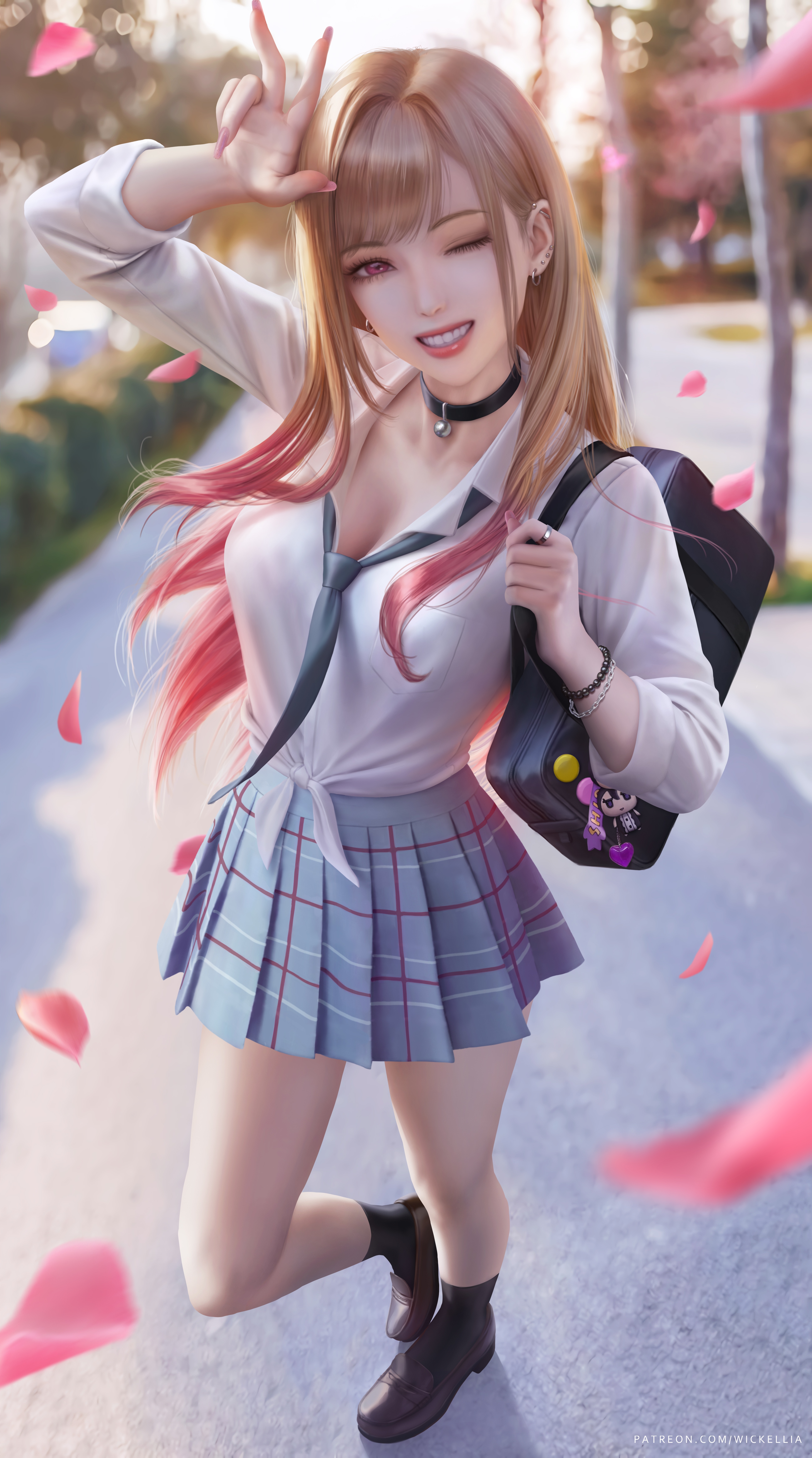 Kitagawa Marin from Sono Bisque Doll wa Koi wo Suru HD Phone Wallpaper