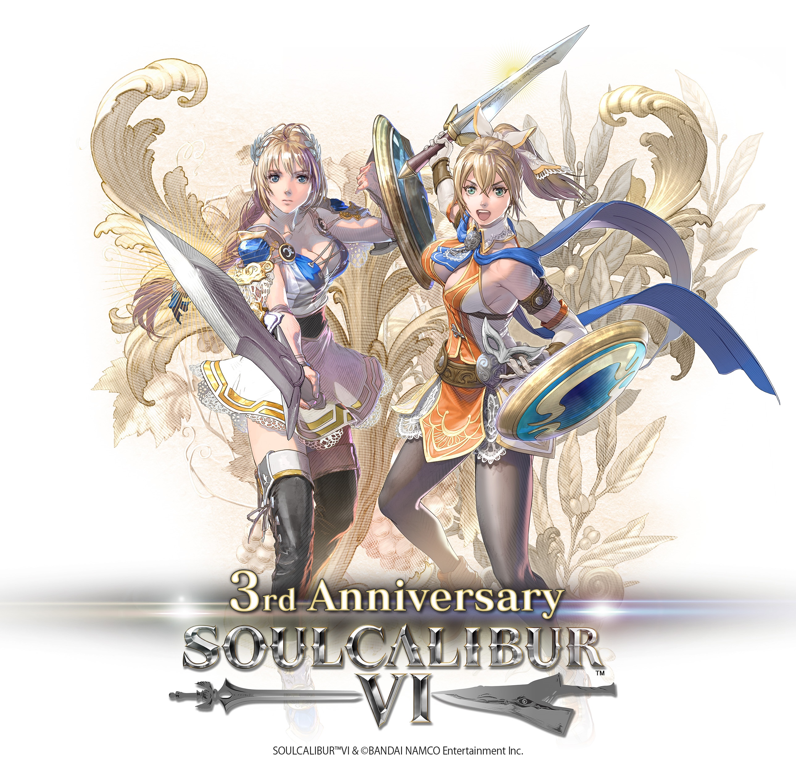 Soul Calibur VI 3rd Anniversary Art with Sophitia and Cassandra HD Wallpaper
