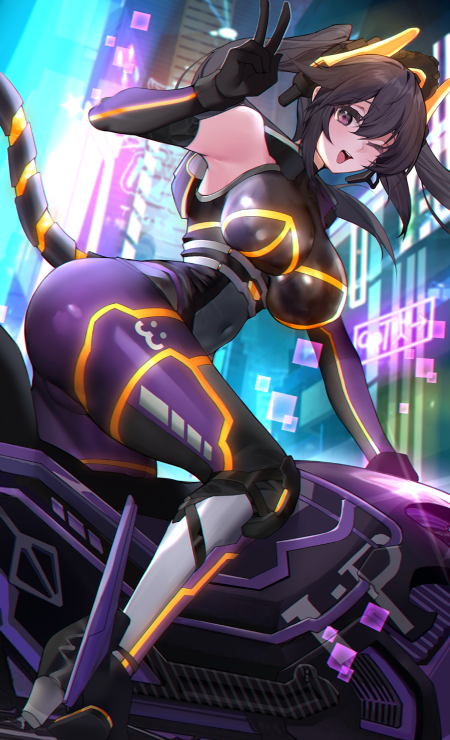 I:P Masquerena from Yu-Gi-Oh! on a motorcycle HD Phone Wallpaper
