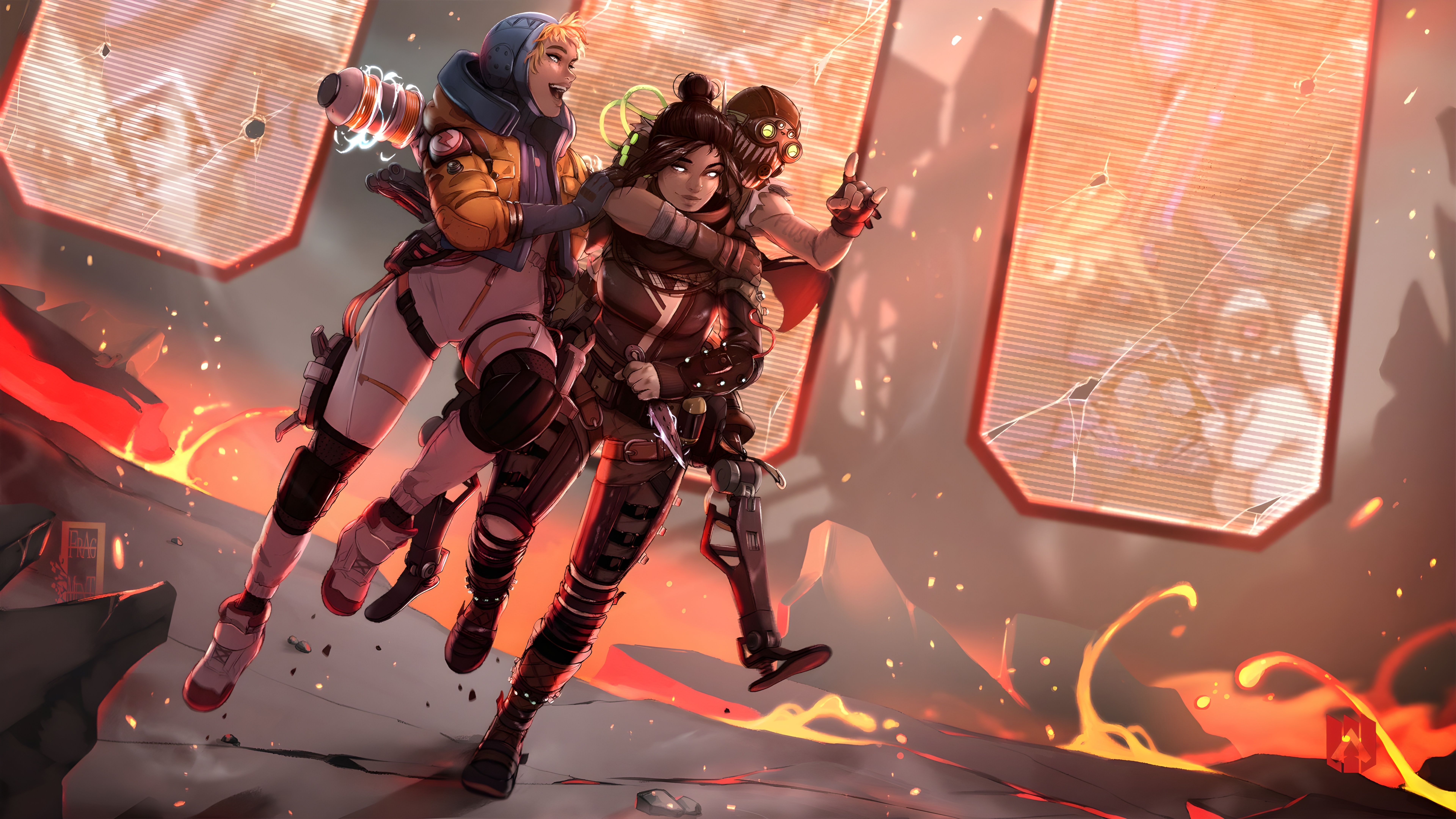 Apex Legends Wraith, Octane, and Wattson in 4K HD Wallpaper