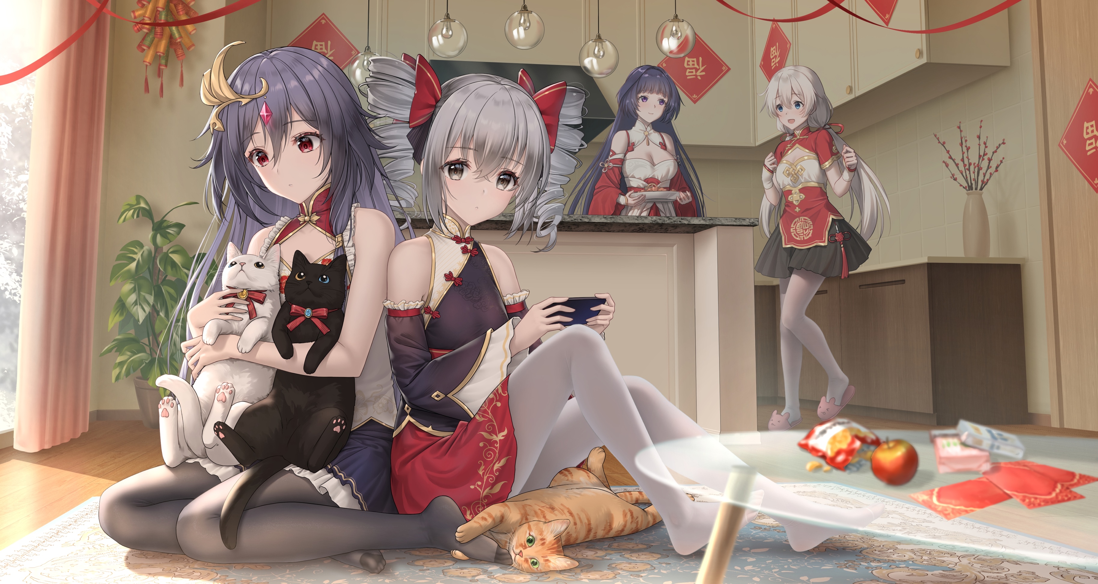 Honkai Impact 3rd characters celebrating Lunar New Year HD Wallpaper