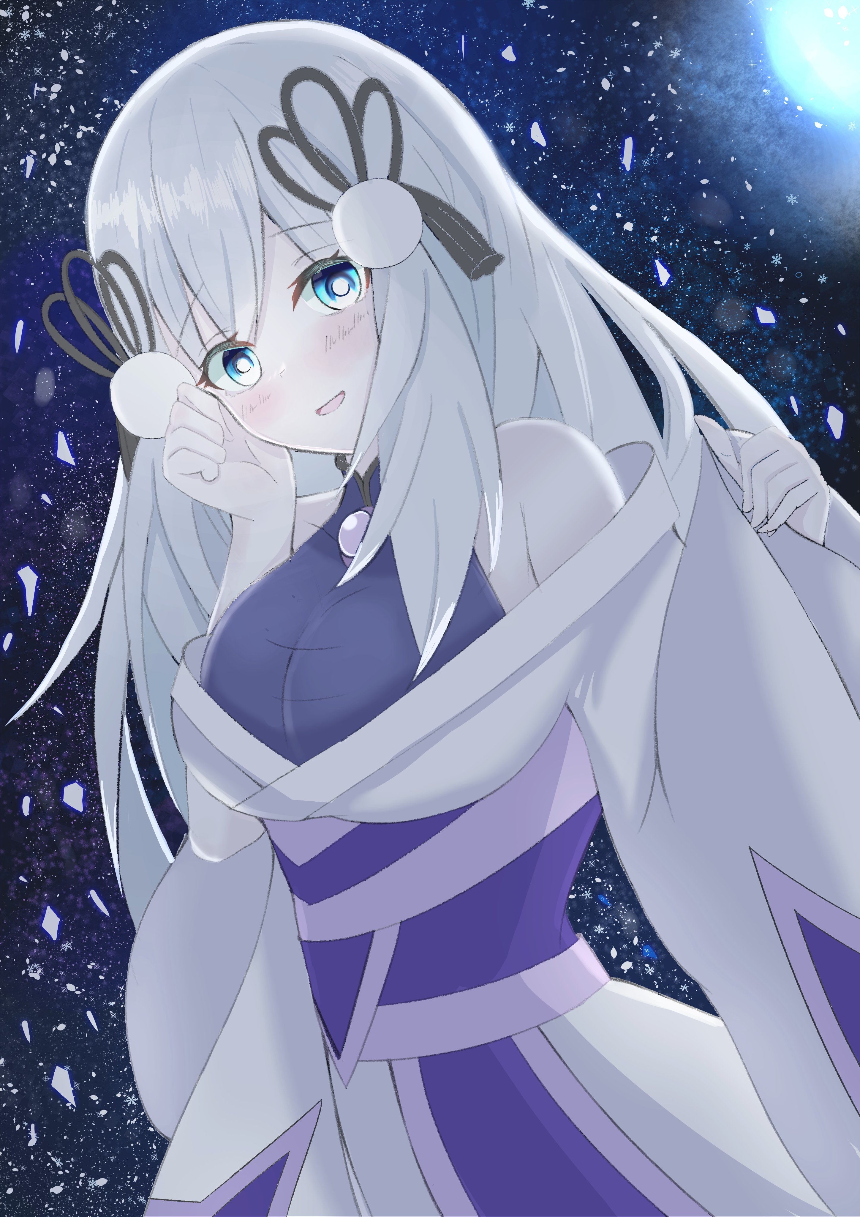 Yu-Gi-Oh! The Ice Mayakashi Yuki-Onna Fan Art HD Phone Wallpaper
