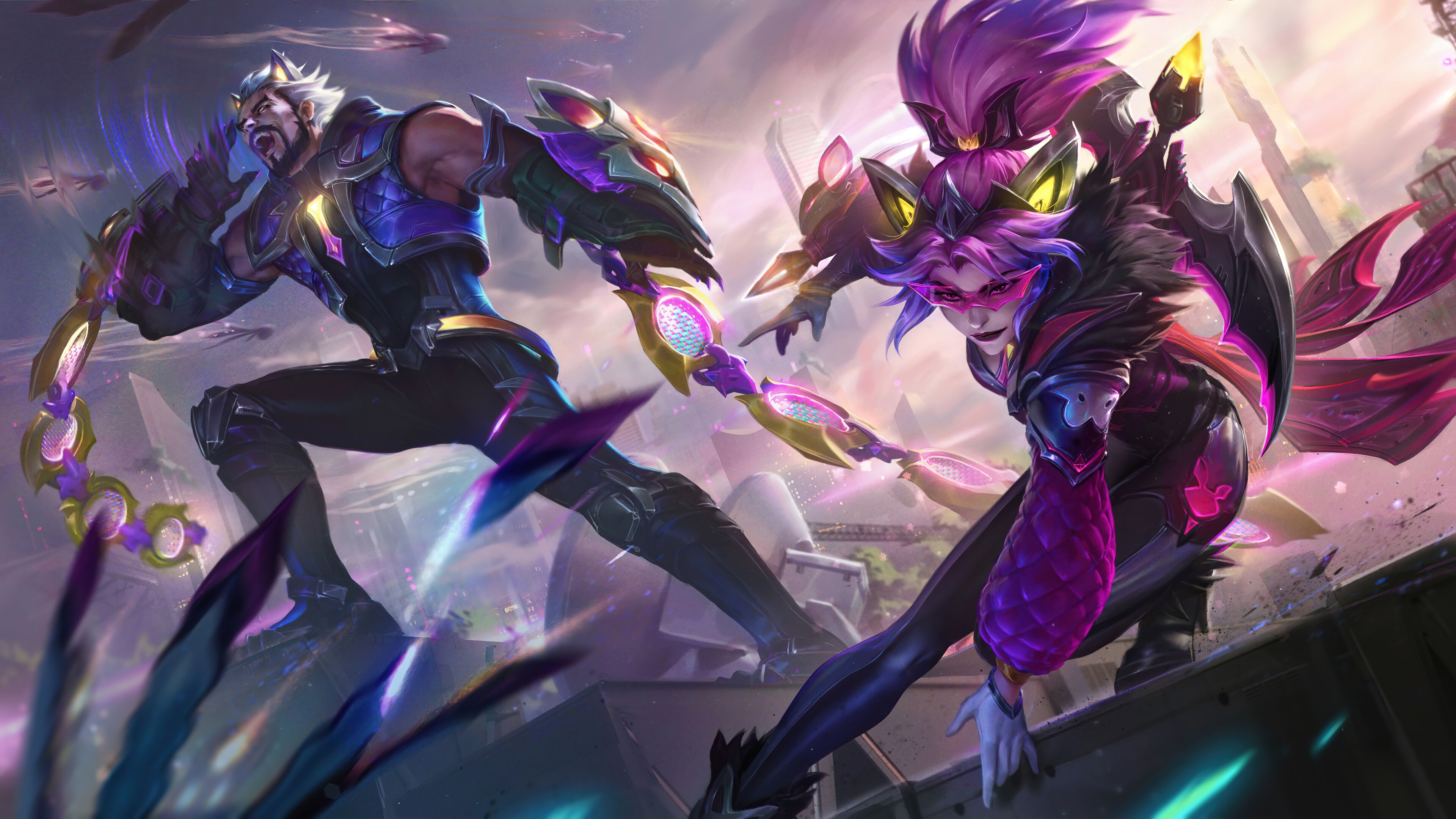 League of Legends Sylas and Vayne 4K HD Wallpaper