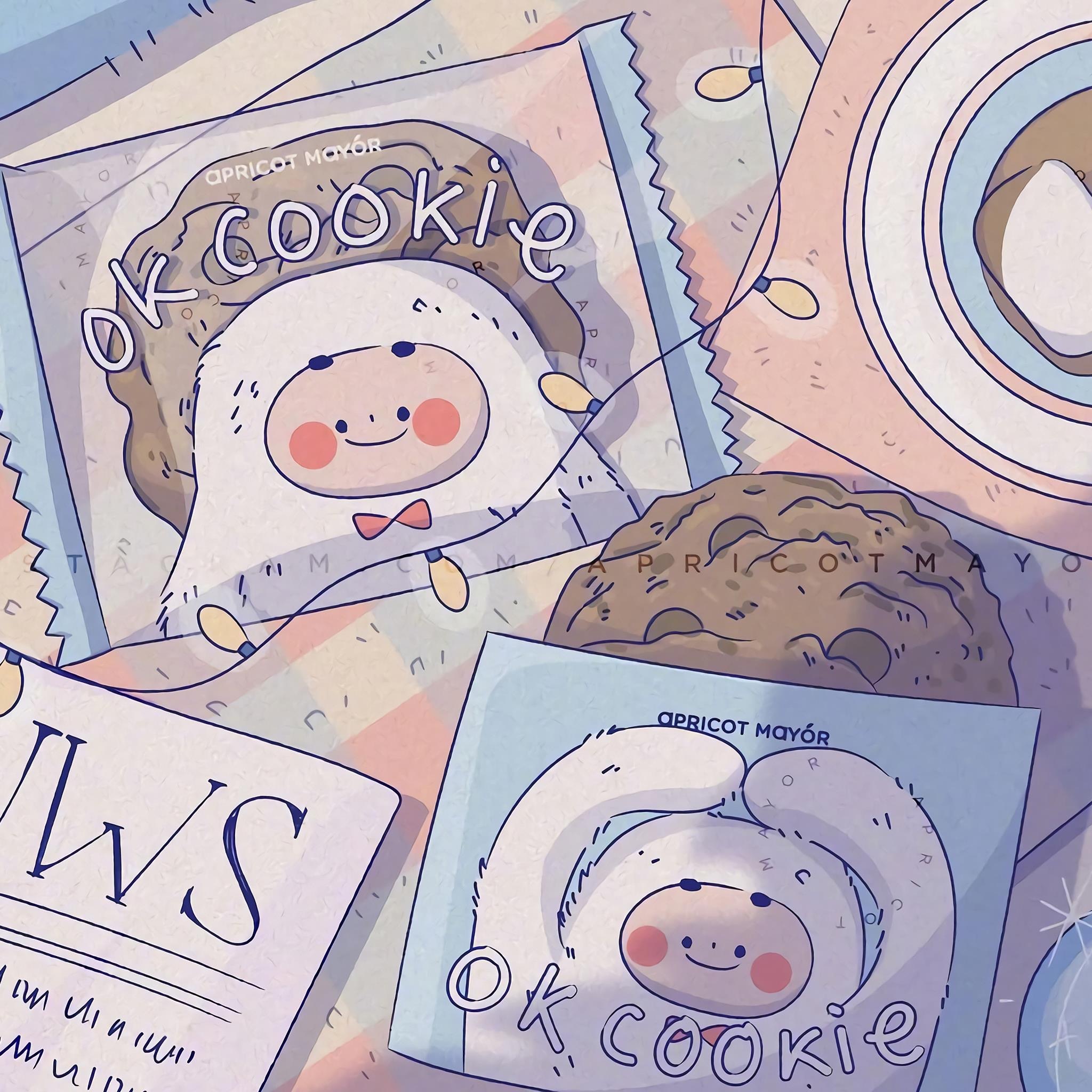 Apricot Mayor OK Cookie Packaging HD Wallpaper