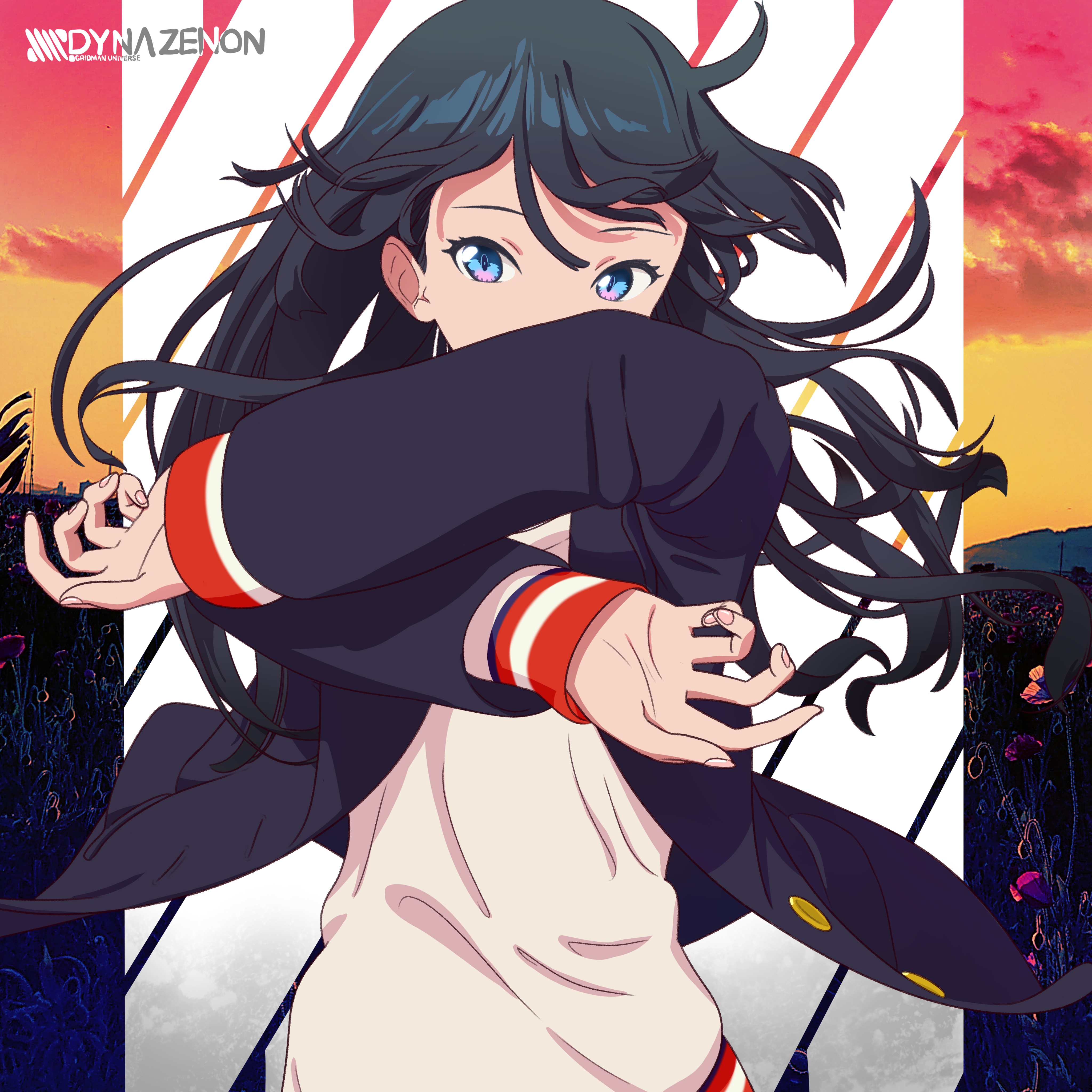 SSSS.GRIDMAN Takarada Rikka Fan Art HD Wallpaper