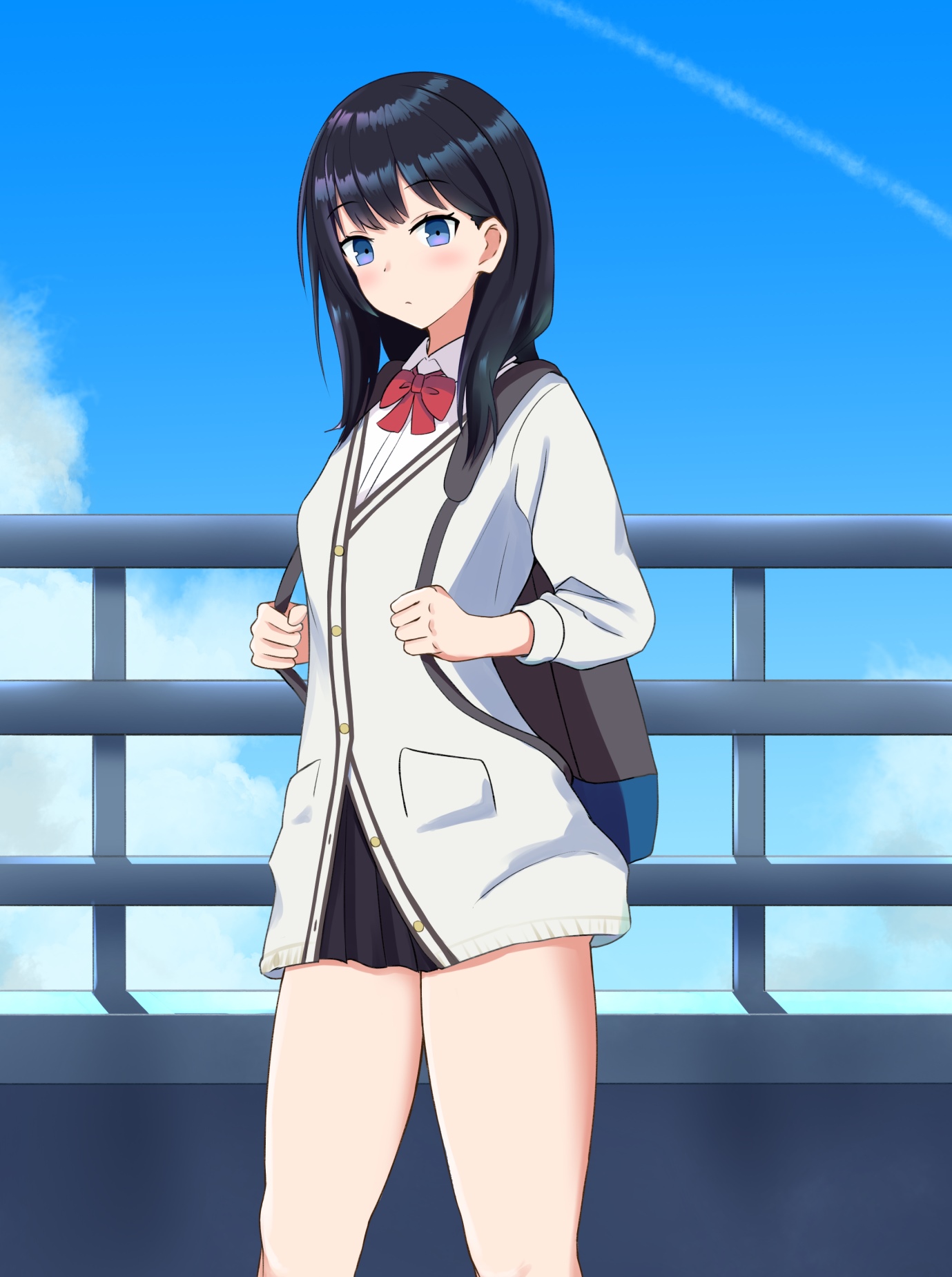 Takarada Rikka from SSSS.GRIDMAN in School Uniform HD Phone Wallpaper