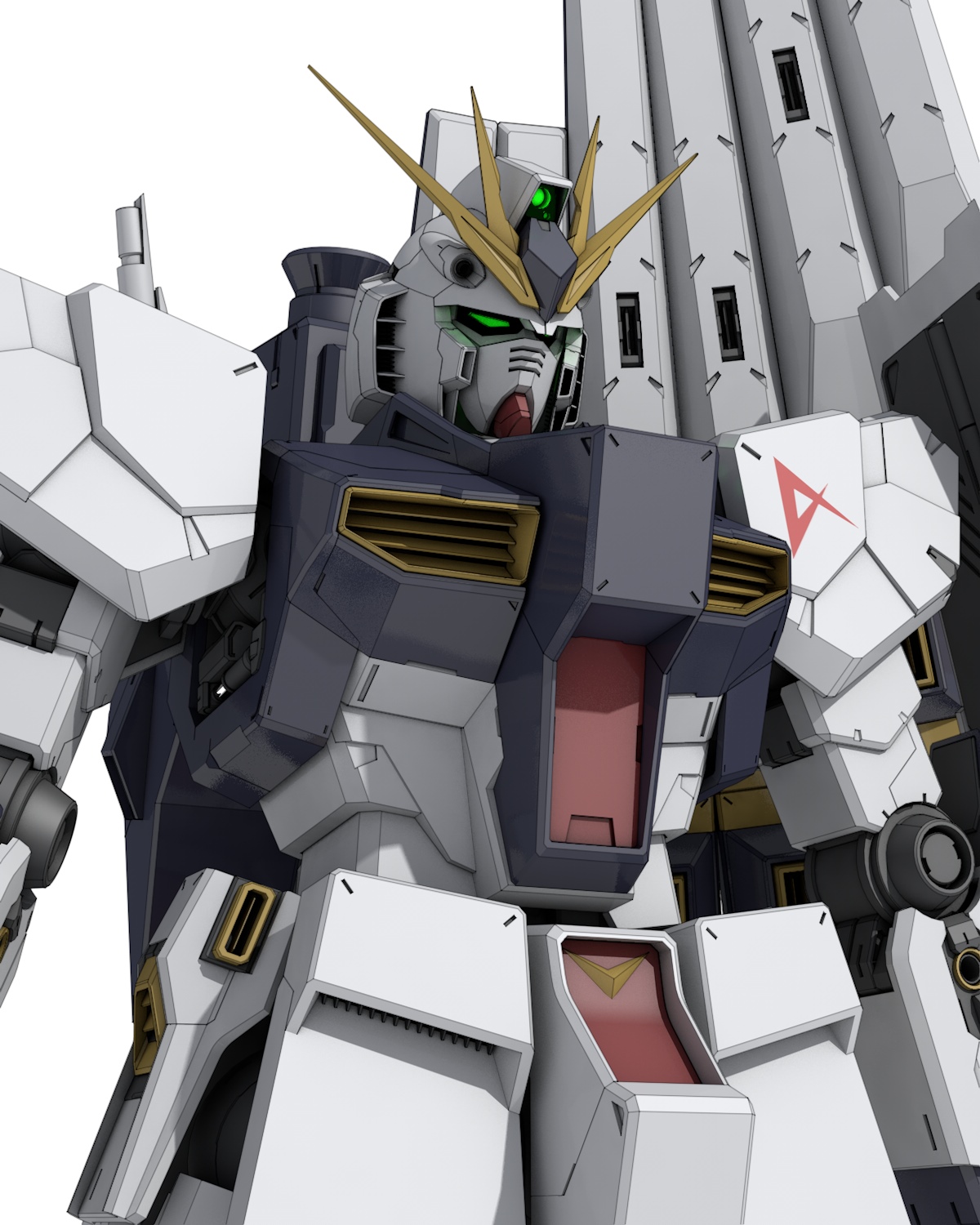 RX-93 v Gundam from Mobile Suit Gundam Chars Counterattack HD Phone Wallpaper