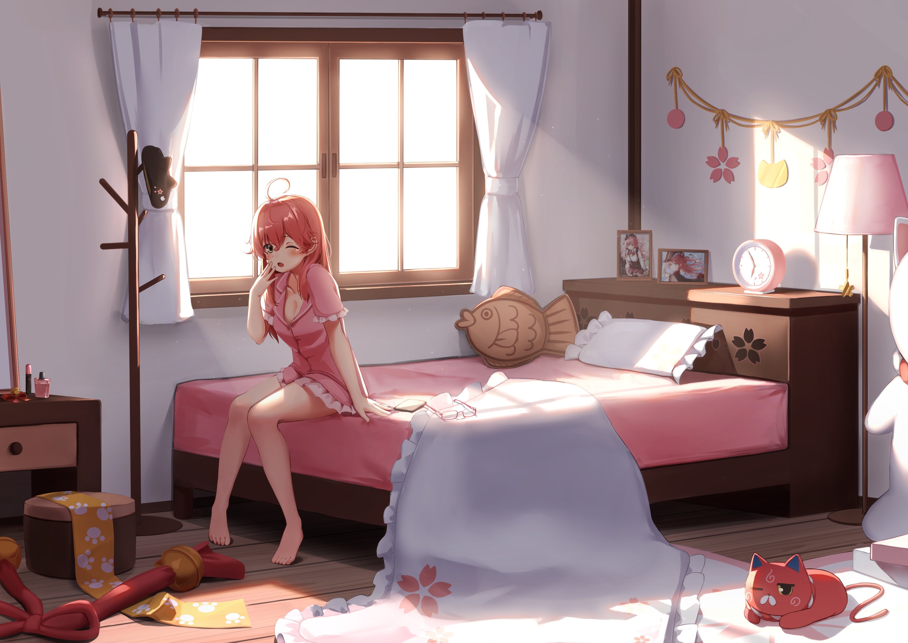 Sakura Miko in her room HD Wallpaper