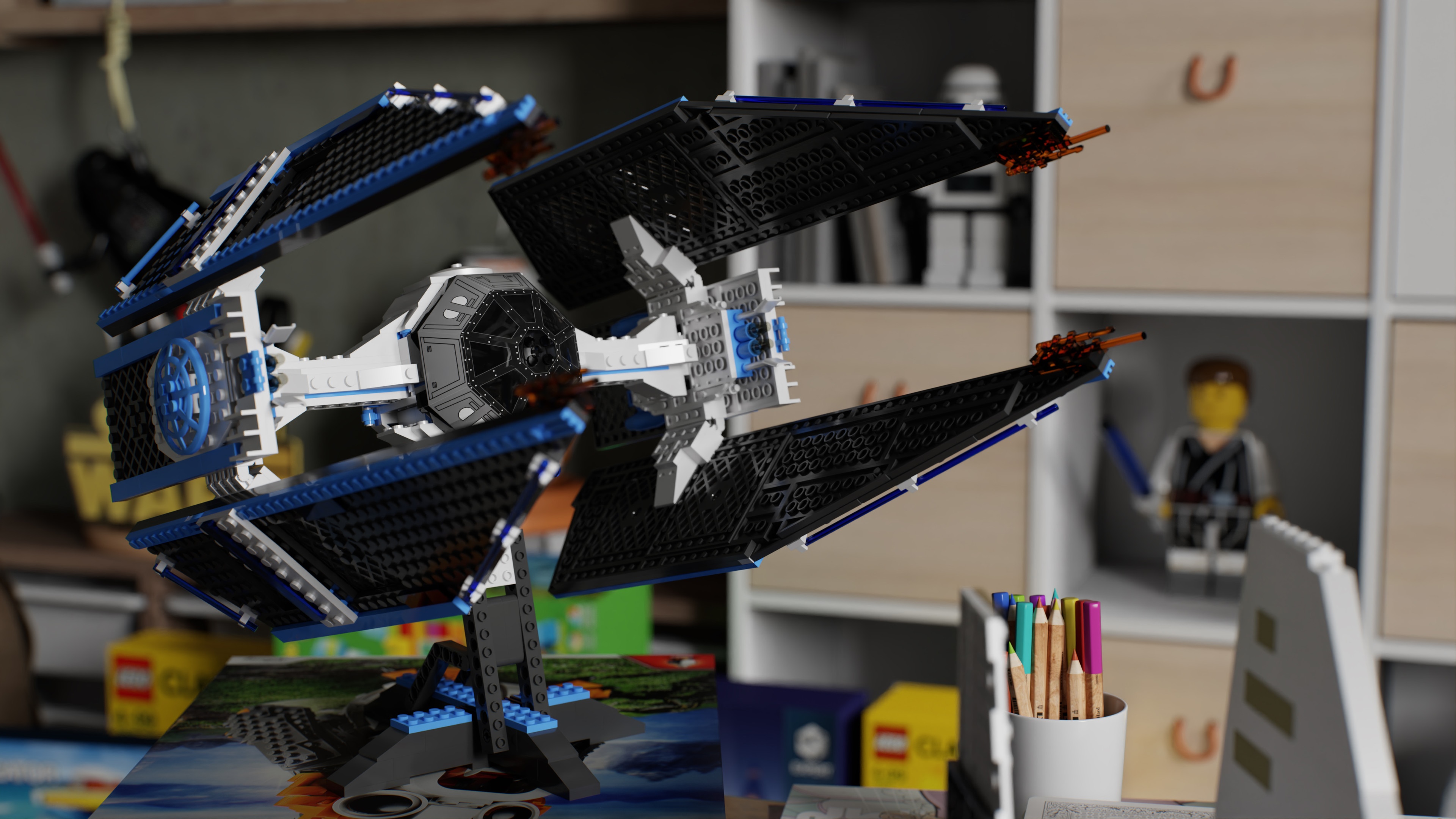 LEGO Star Wars TIE Interceptor toy HD Wallpaper