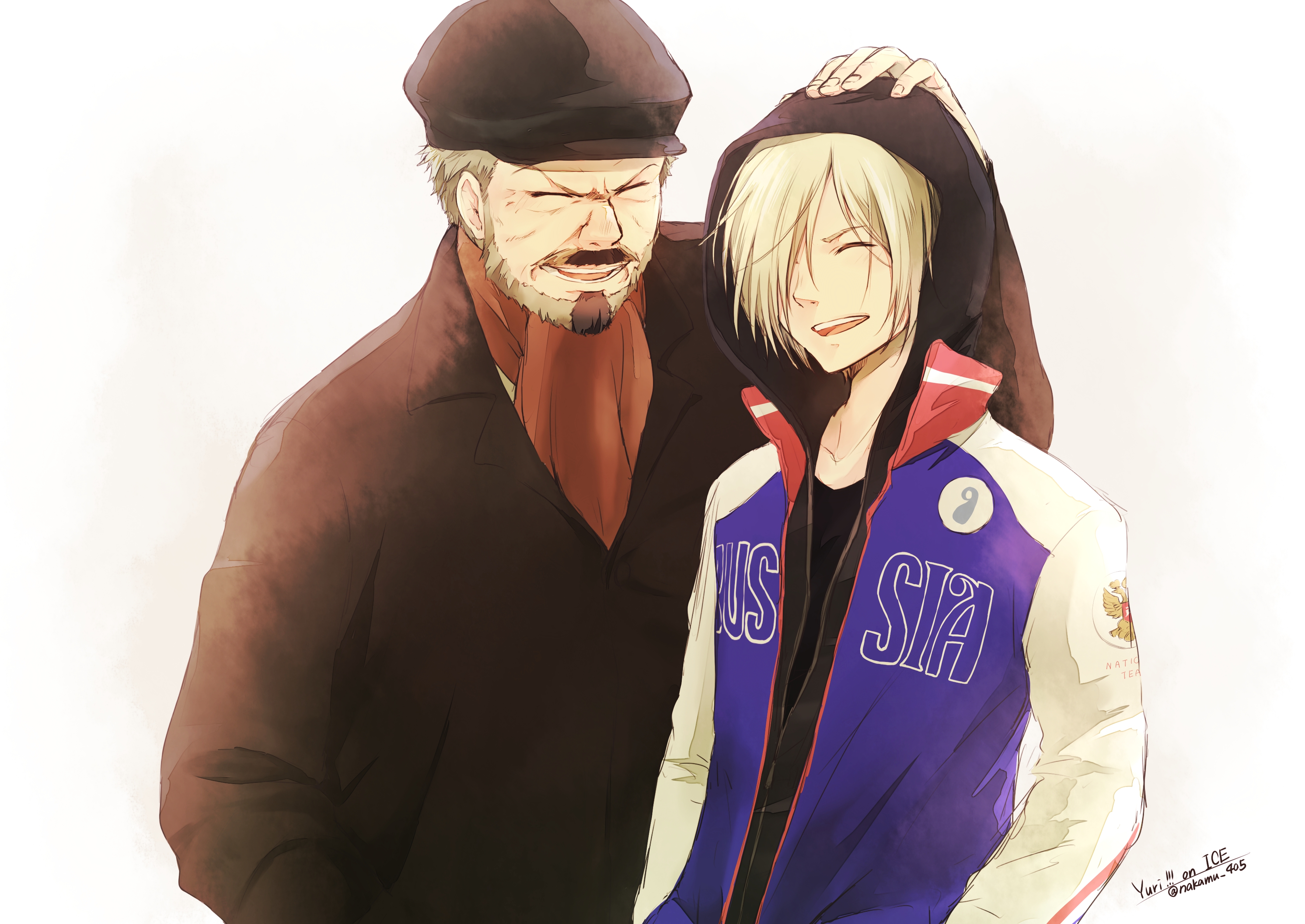 Yuri Plisetsky and Coach Yakov Feltsman HD Wallpaper