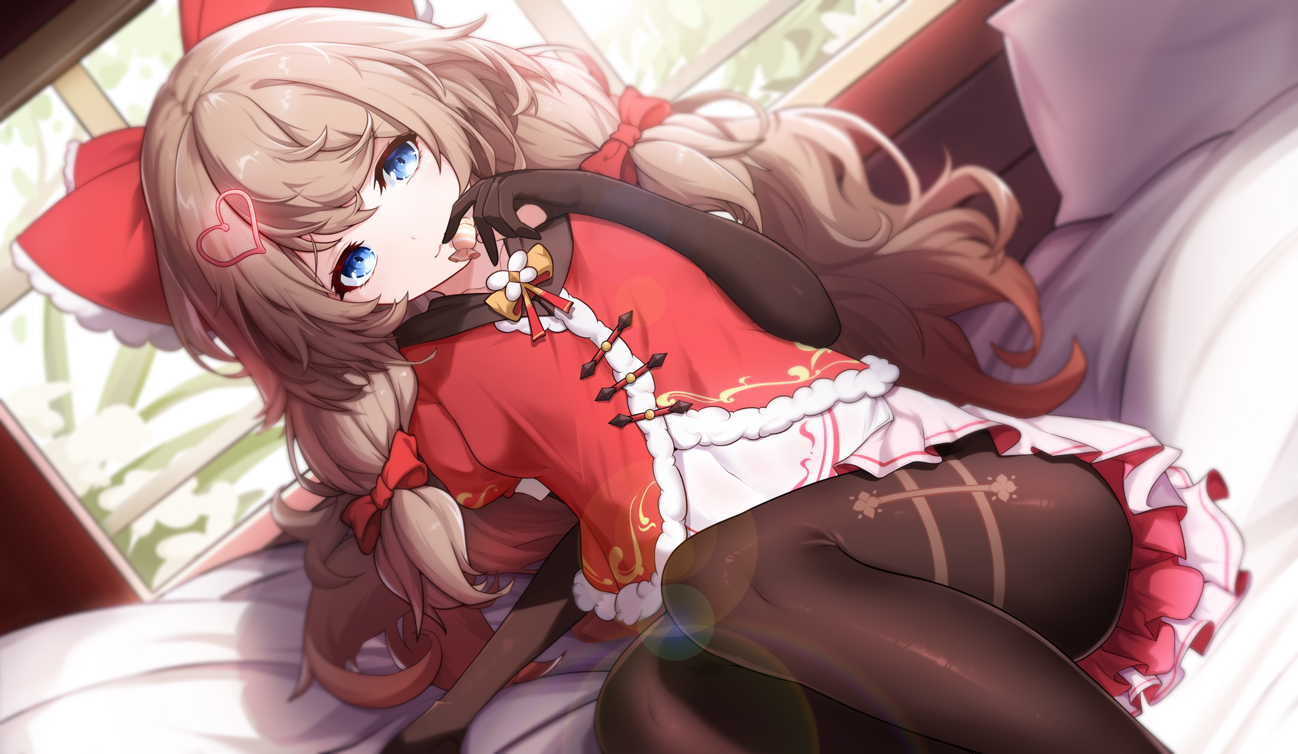 4K A-SOUL girl with blonde hair and blue eyes HD Wallpaper