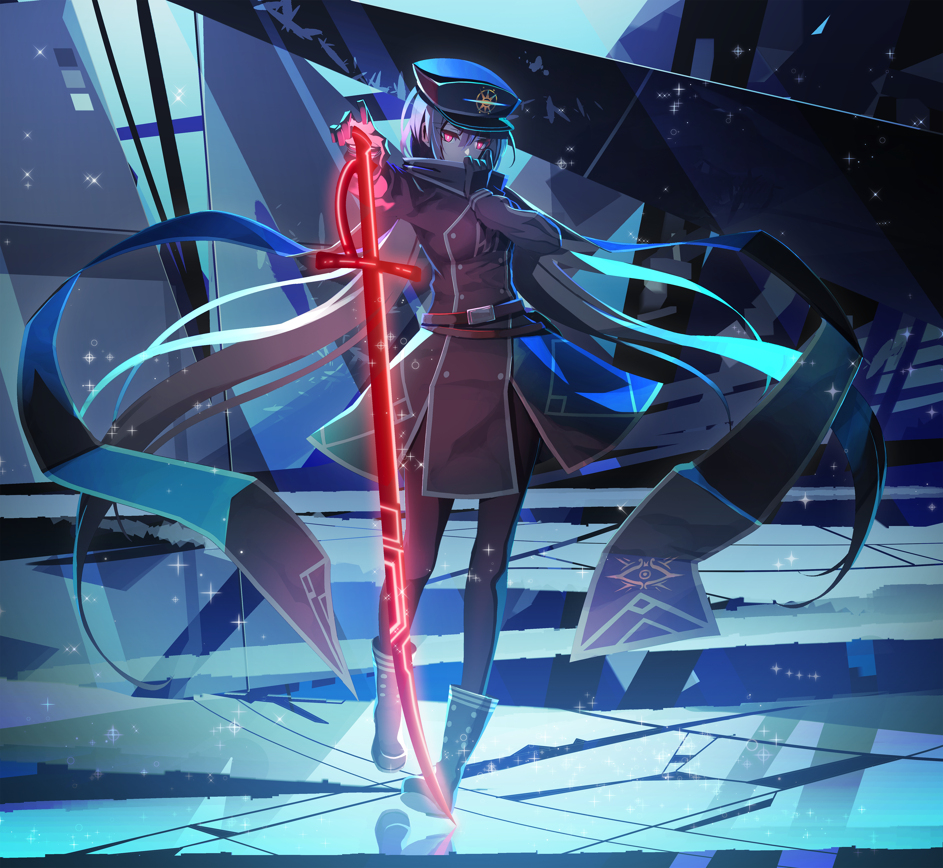 Sky Striker Ace - Roze with Katana HD Wallpaper