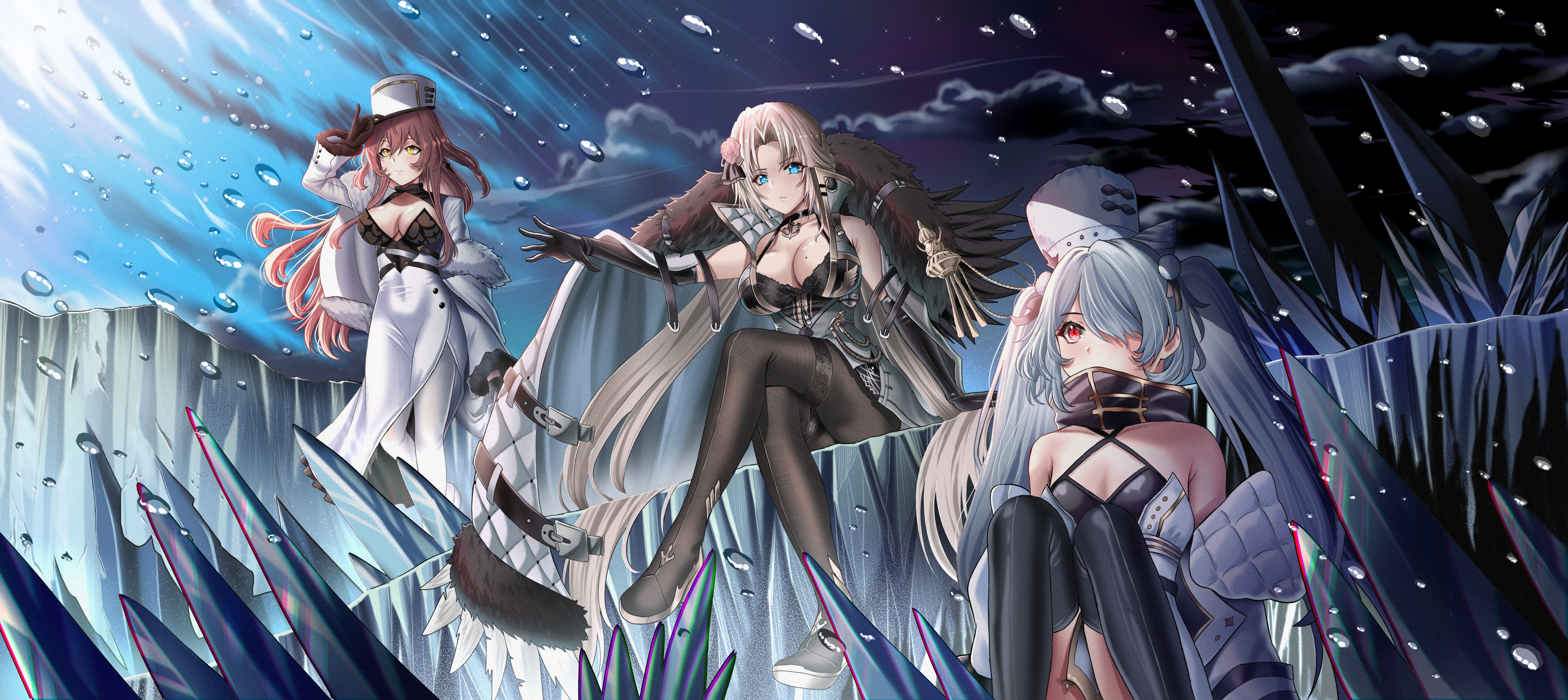 Azur Lane: Kronshtadt and allies in icy environment HD Wallpaper