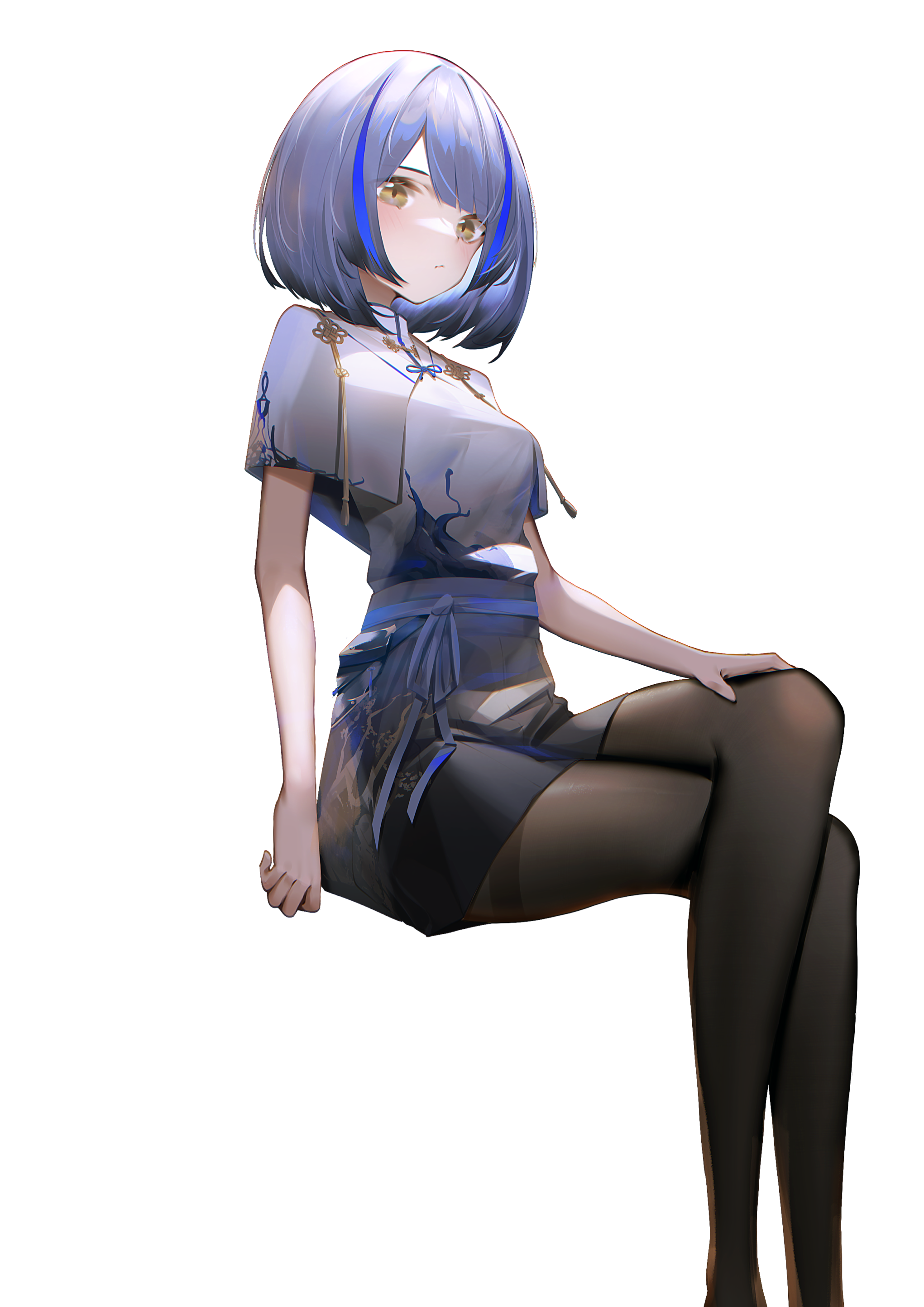 Azur Lane Gascogne wearing a dress and pantyhose HD Phone Wallpaper