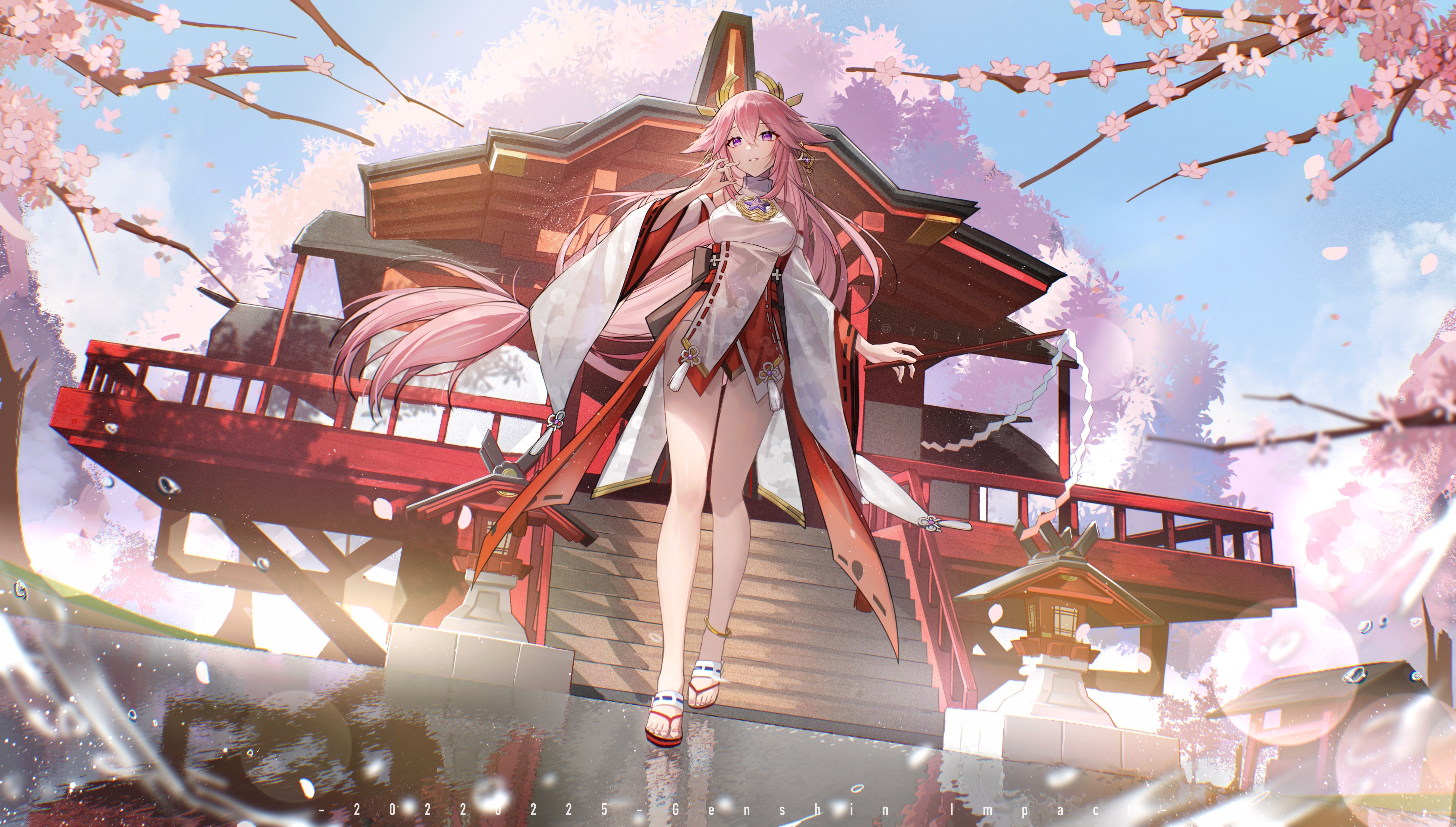 4K Genshin Impact Yae Miko HD Wallpaper