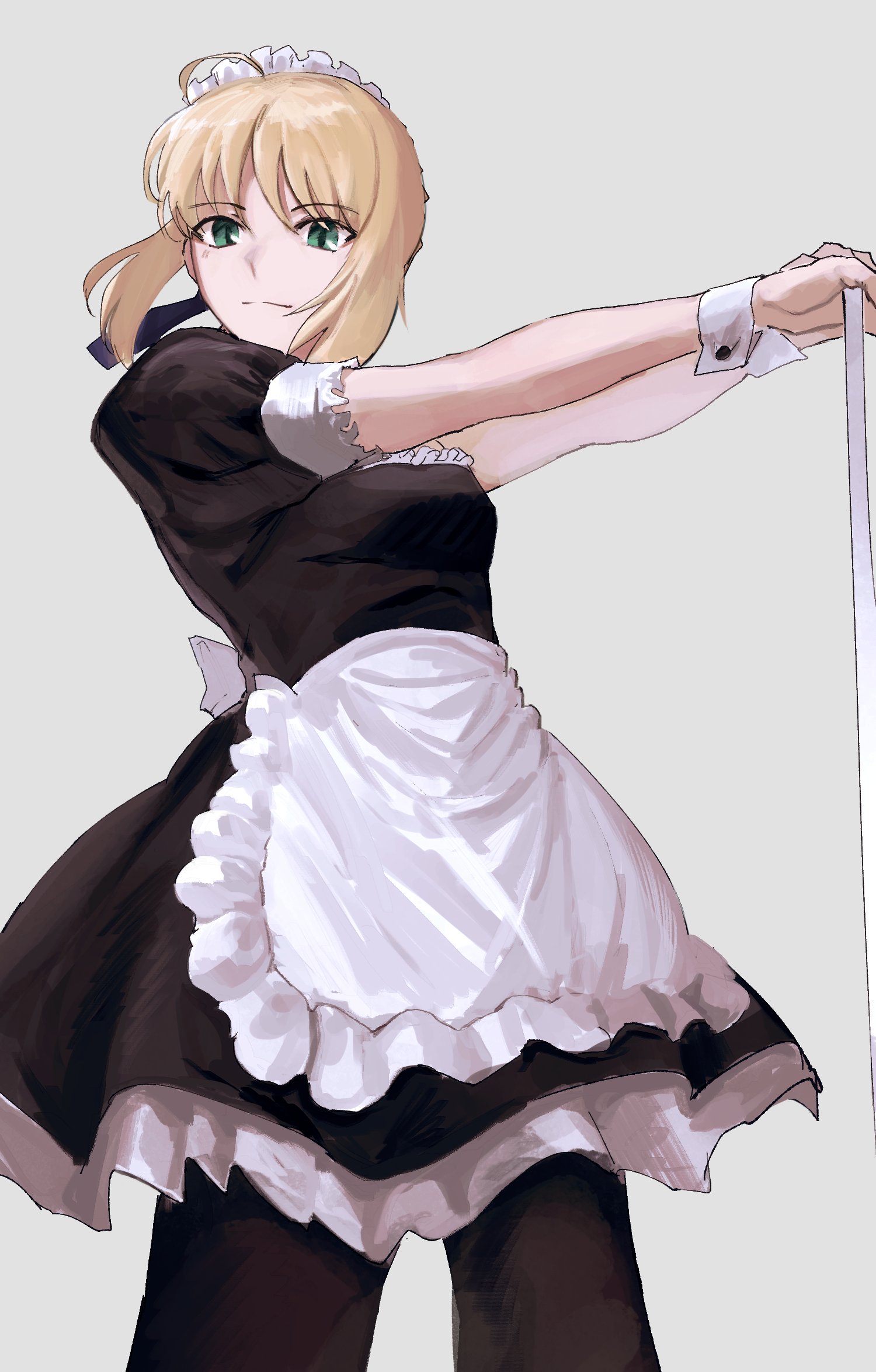 Saber in a Maid Outfit HD Phone Wallpaper