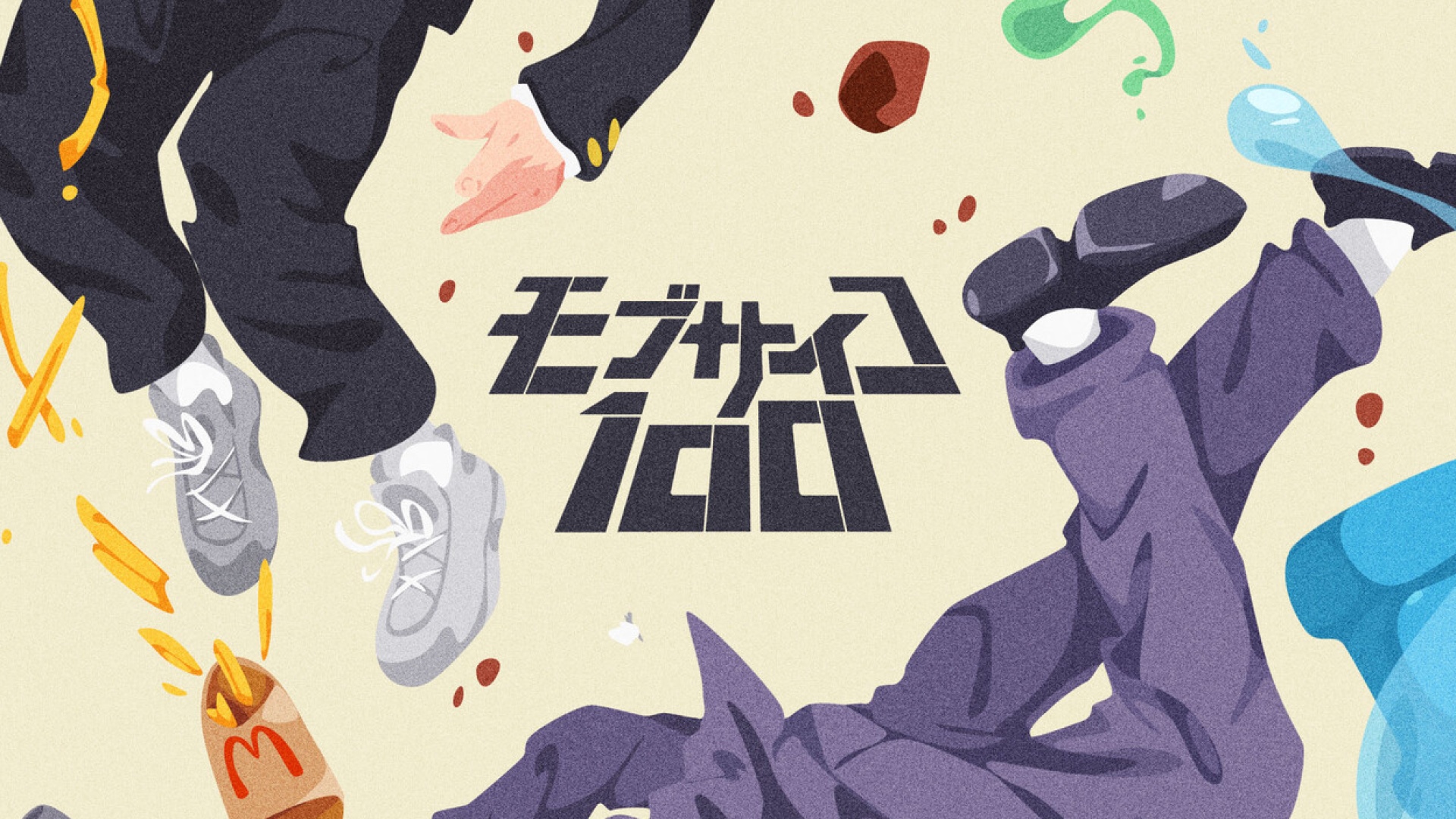 Mob Psycho 100 Anime Fries and Characters HD Wallpaper
