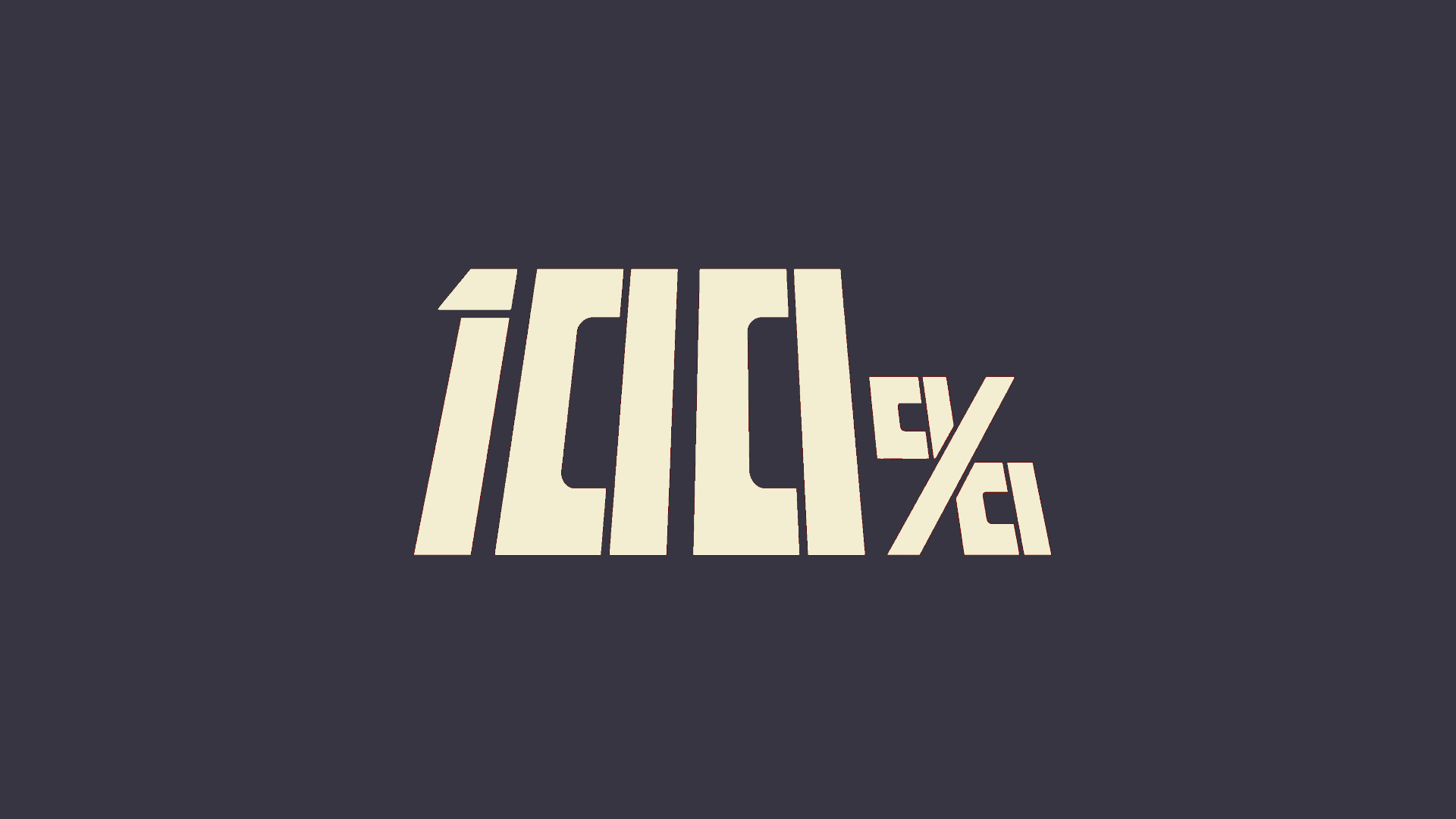 Mob Psycho 100 100% Typography HD Wallpaper