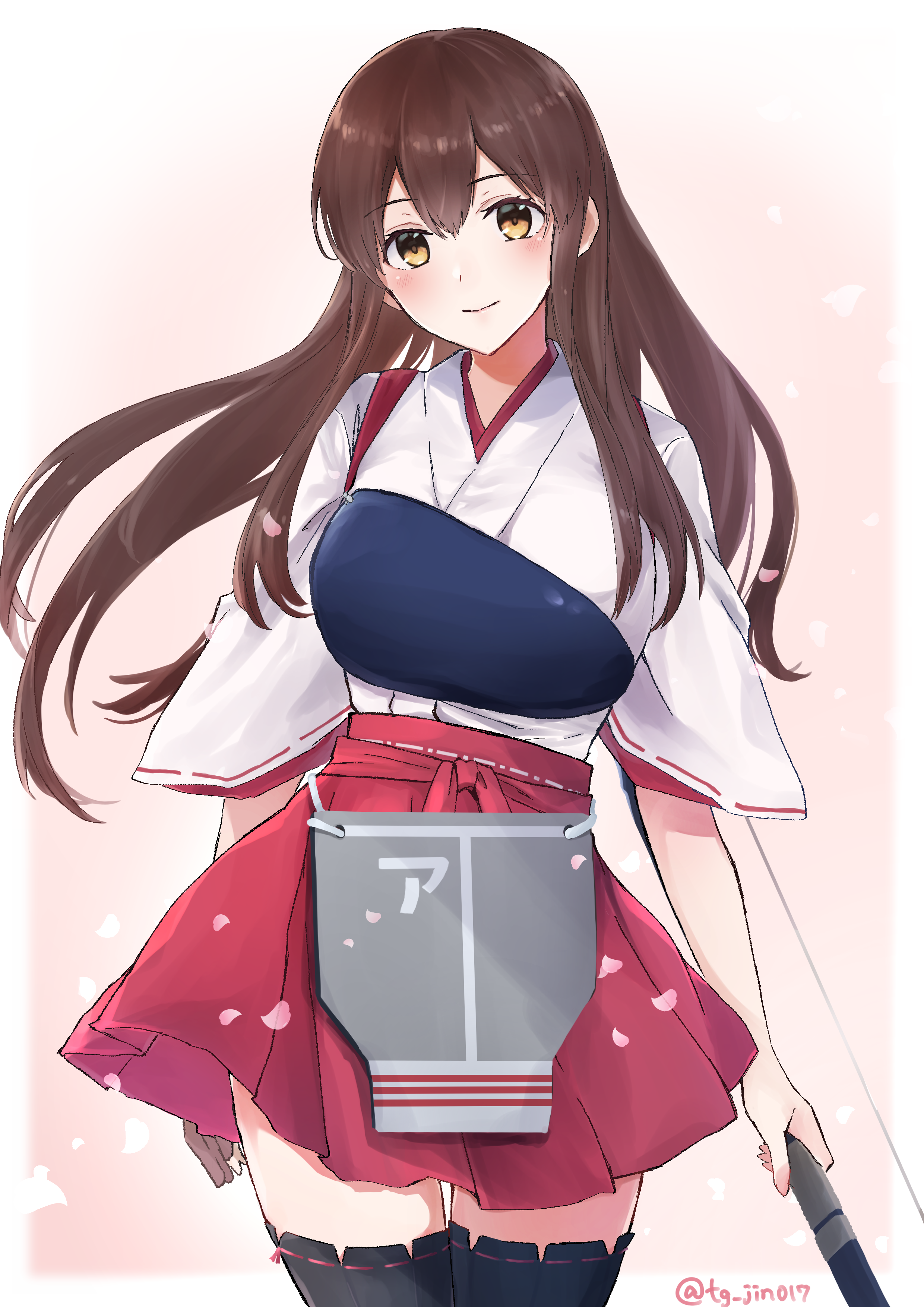 Akagi from Kantai Collection fan art HD Phone Wallpaper