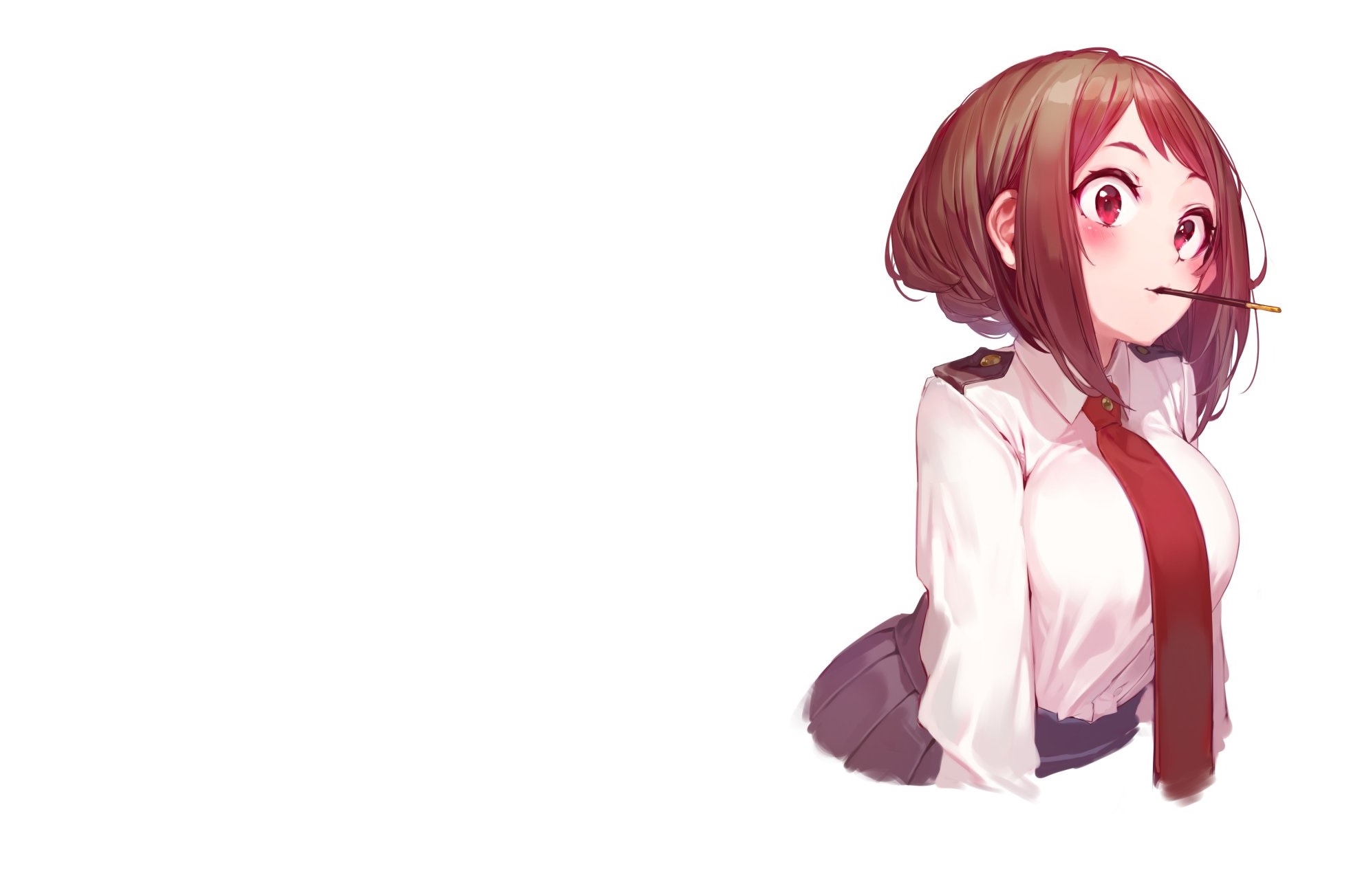 Uraraka Ochako from Boku no Hero Academia with a tie HD Wallpaper
