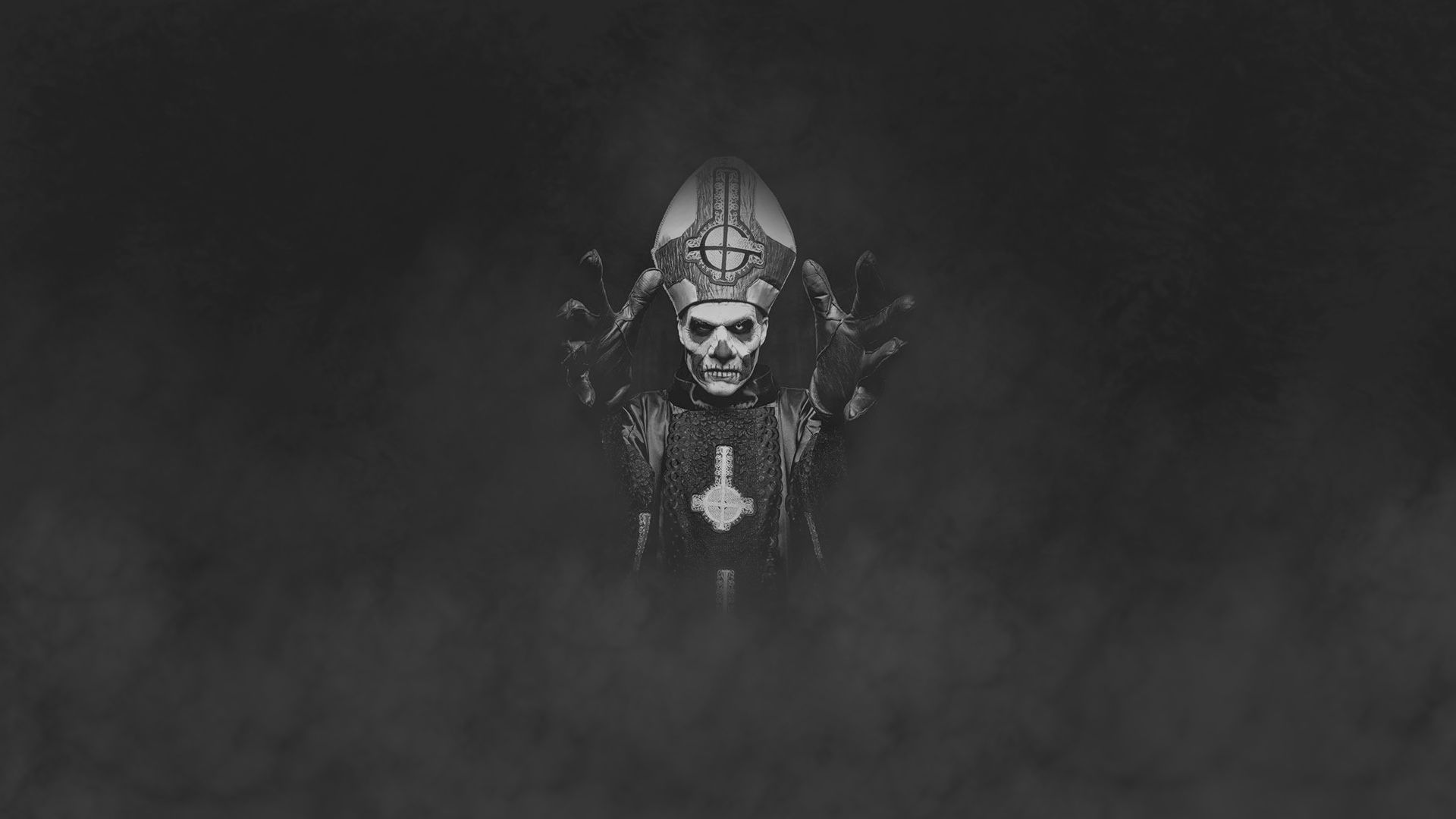 Papa Emeritus IV of Ghost B.C. in costume HD Wallpaper