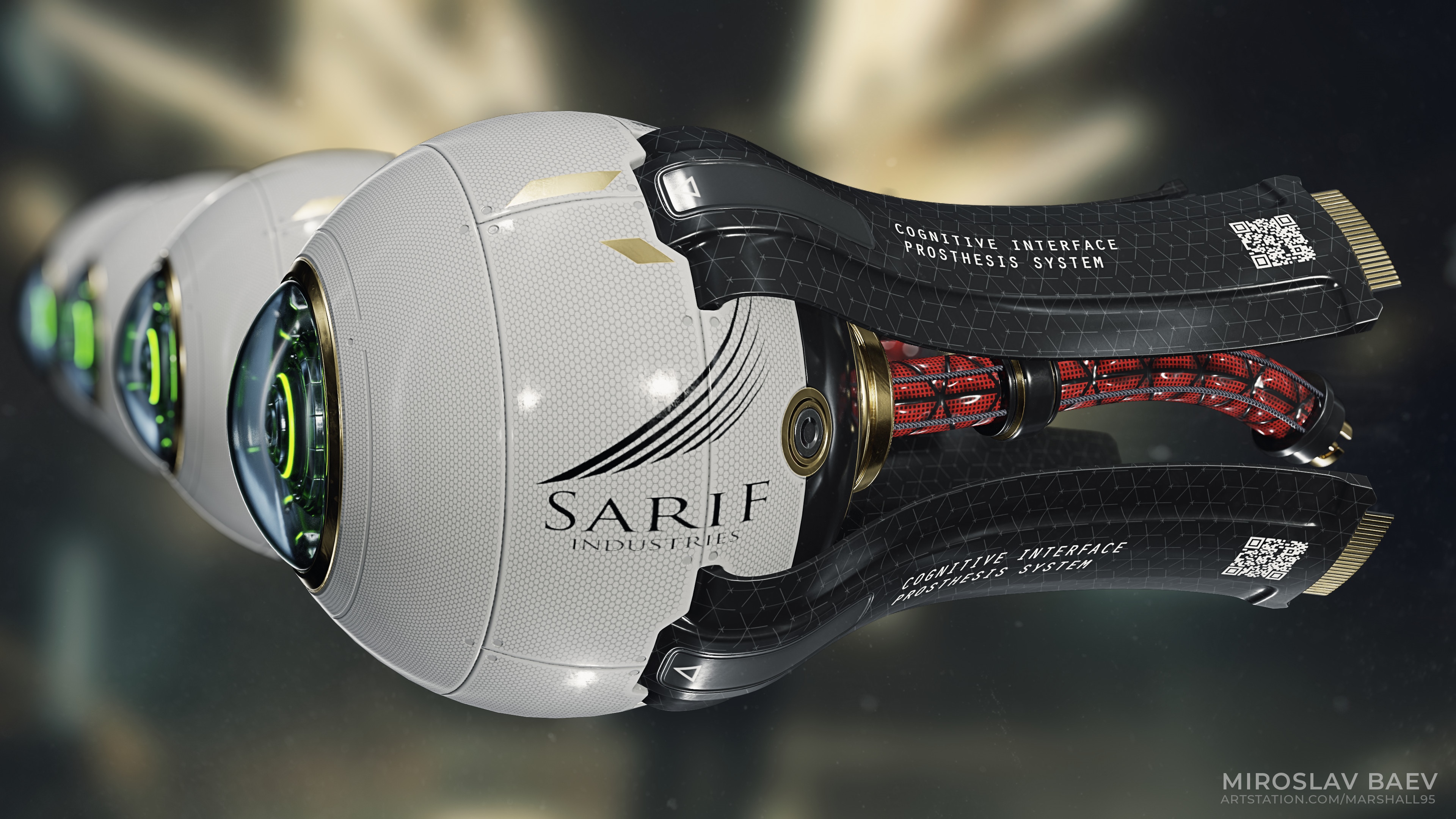 4K Sarif Industries Cognitive Interface Prosthesis System HD Wallpaper