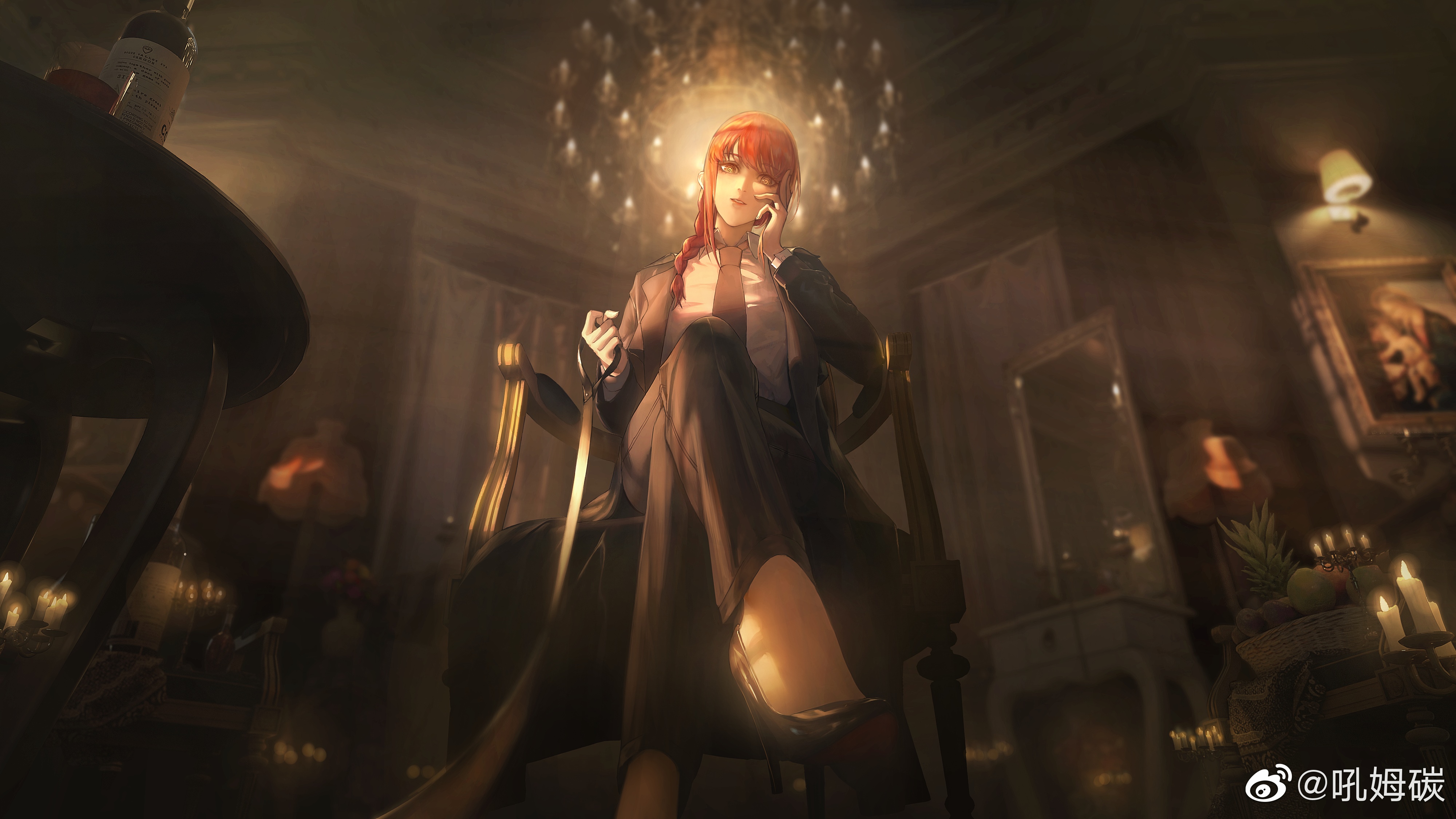 4K Makima from Chainsaw Man HD Wallpaper