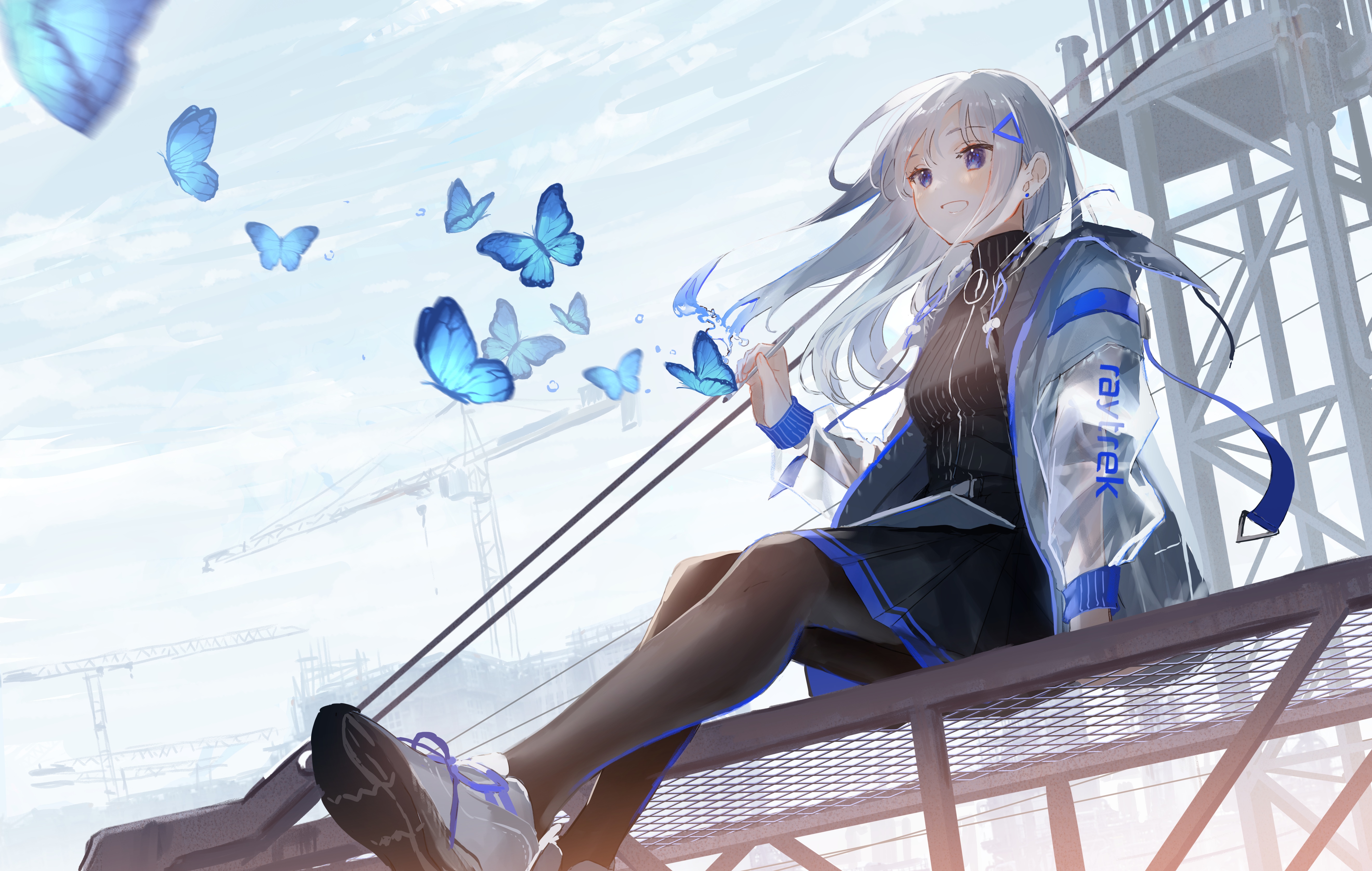 Oyuyu with Butterflies HD Wallpaper