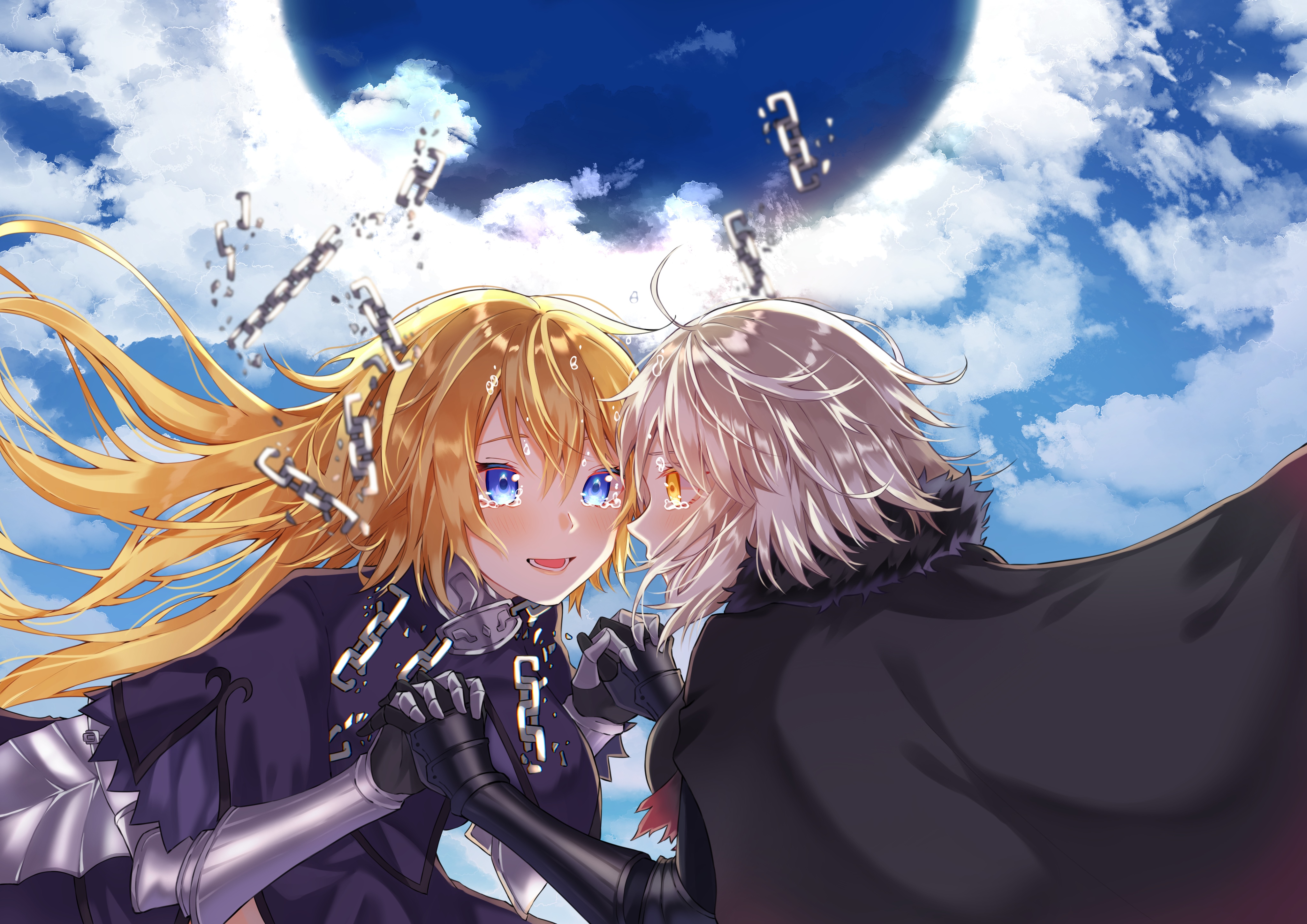 Jeanne d'Arc and Jeanne Alter from Fate/Grand Order HD Wallpaper