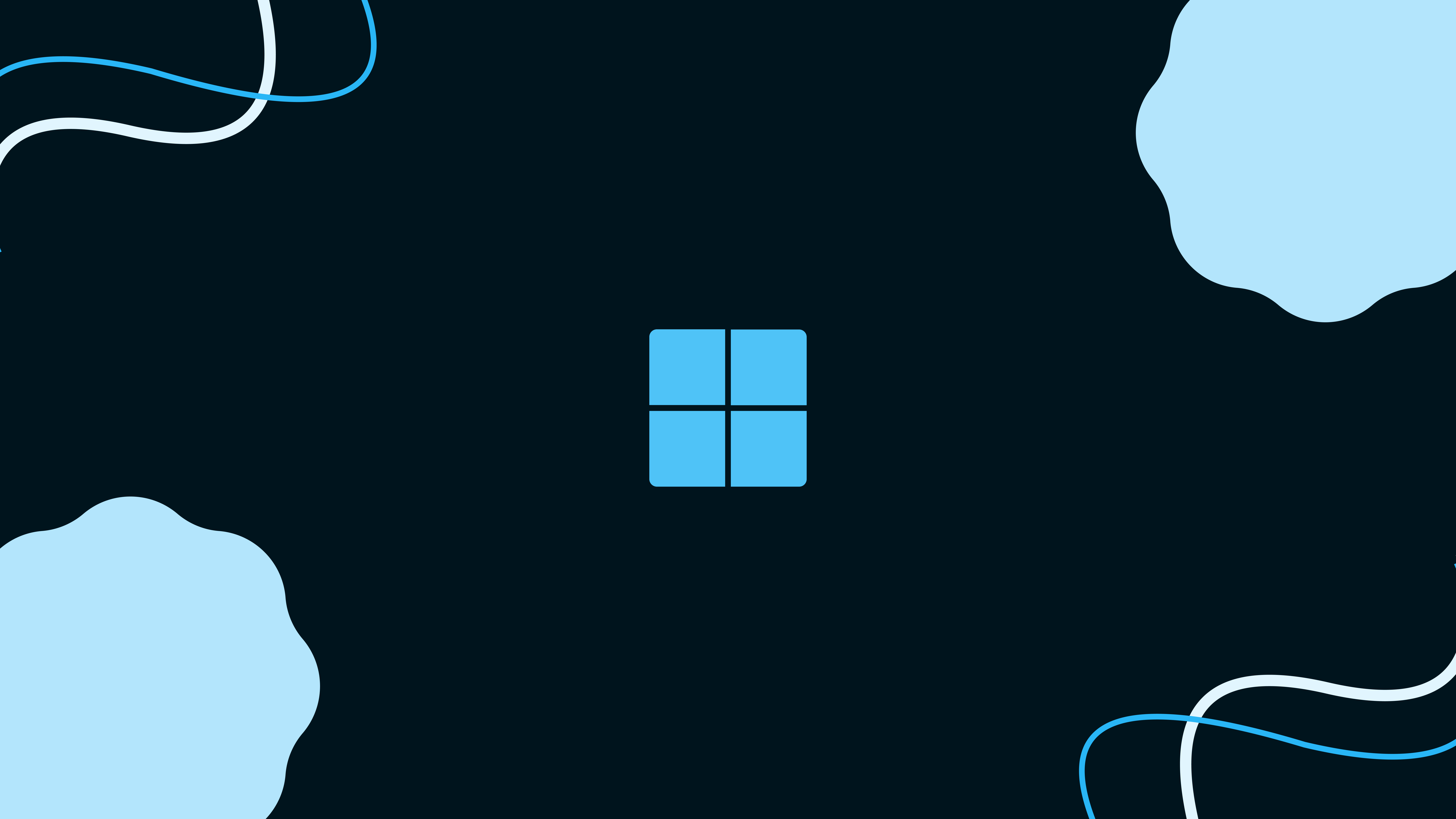 Microsoft Windows 11 Logo on Dark Background HD Wallpaper