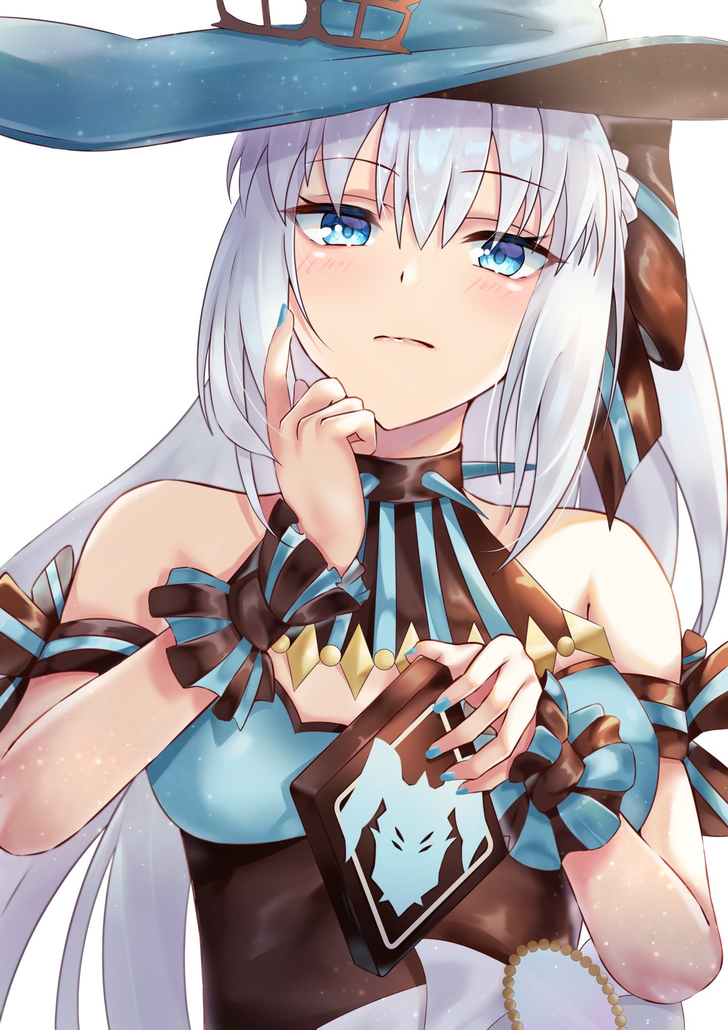 Morgan le Fay holding a chocolate box HD Phone Wallpaper